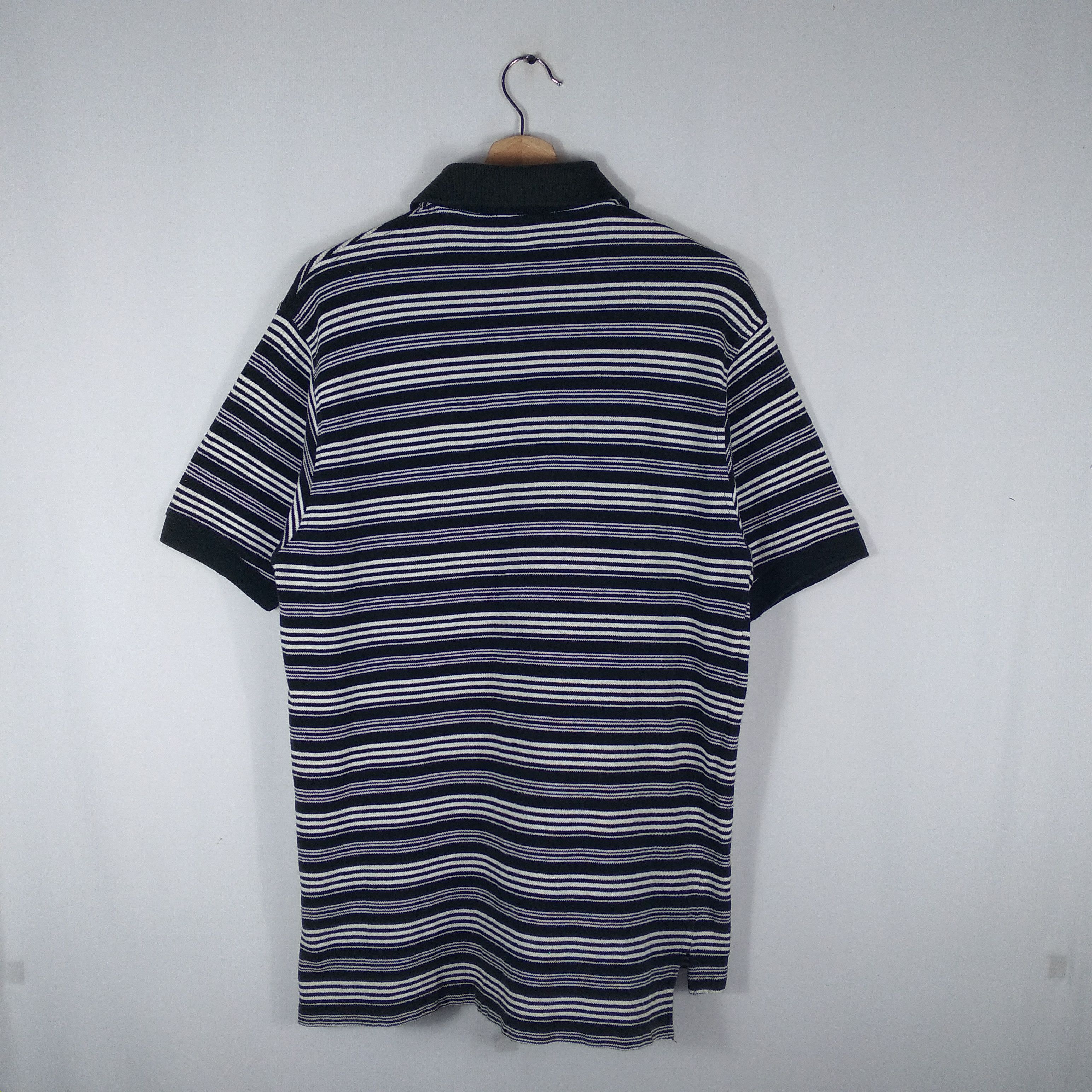 Designer × Vintage × Yves Saint Laurent Yves Saint Laurent Mini Logo Classic Stripes Polo Shirt Size US M / EU 48-50 / 2 - 5 Thumbnail