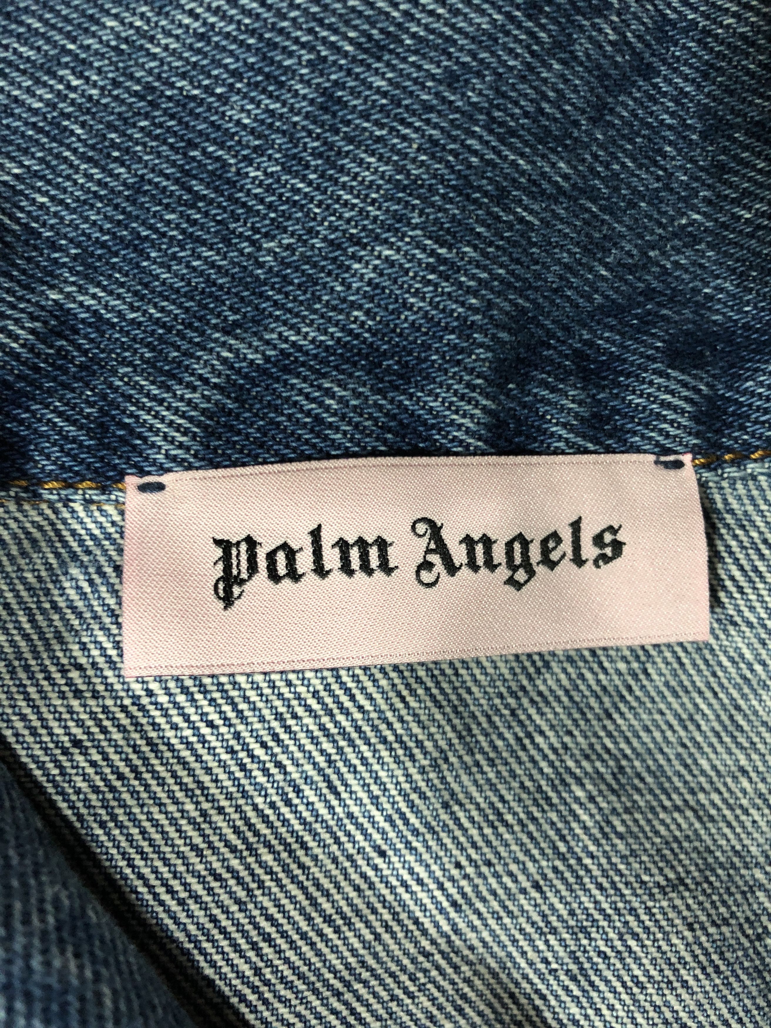 Palm Angels Bold Track-Trim Trucker Jacket Size US M / EU 48-50 / 2 - 4 Thumbnail