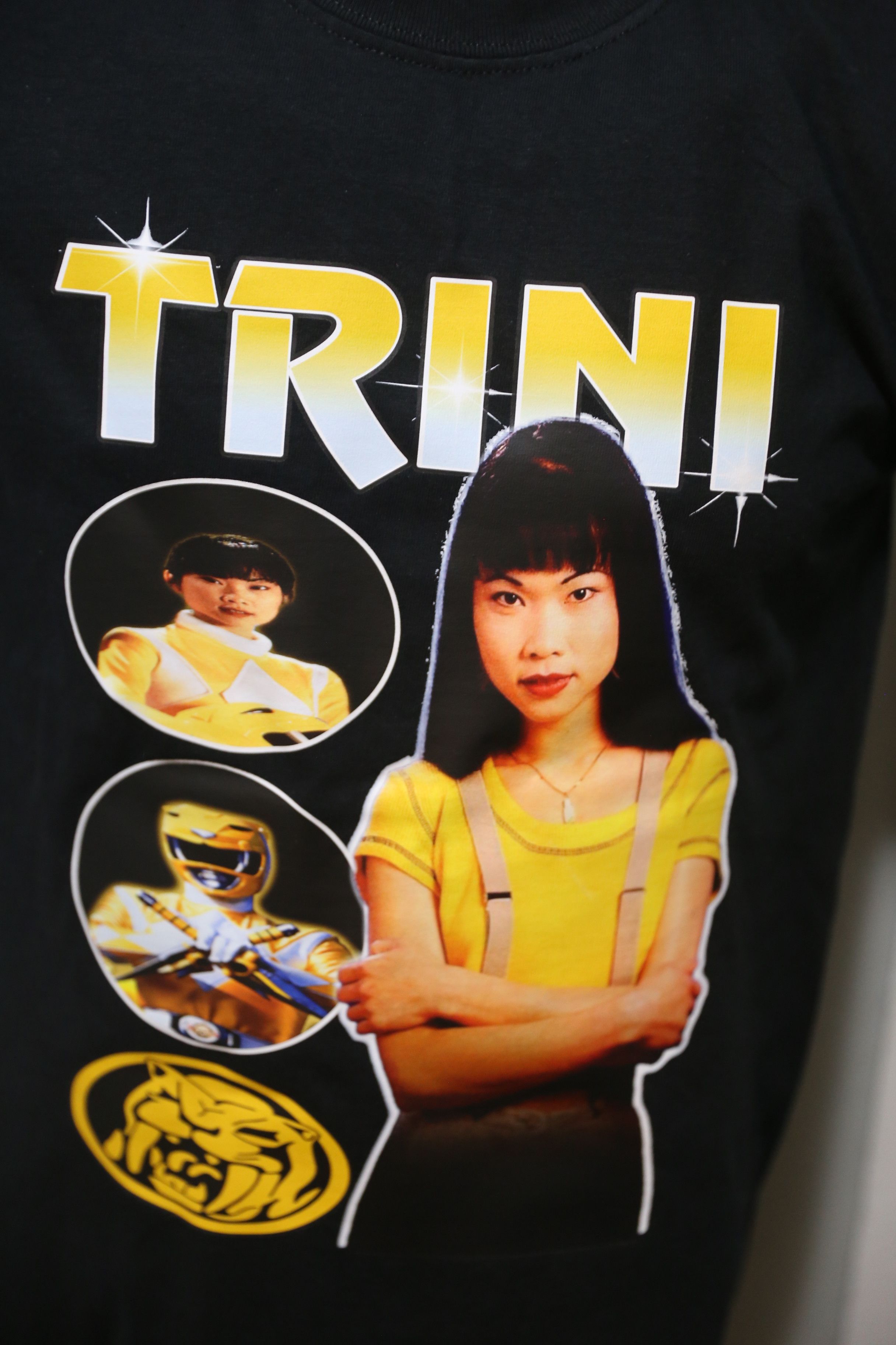 Vintage trini yellow ranger power rangers t shirt | Grailed