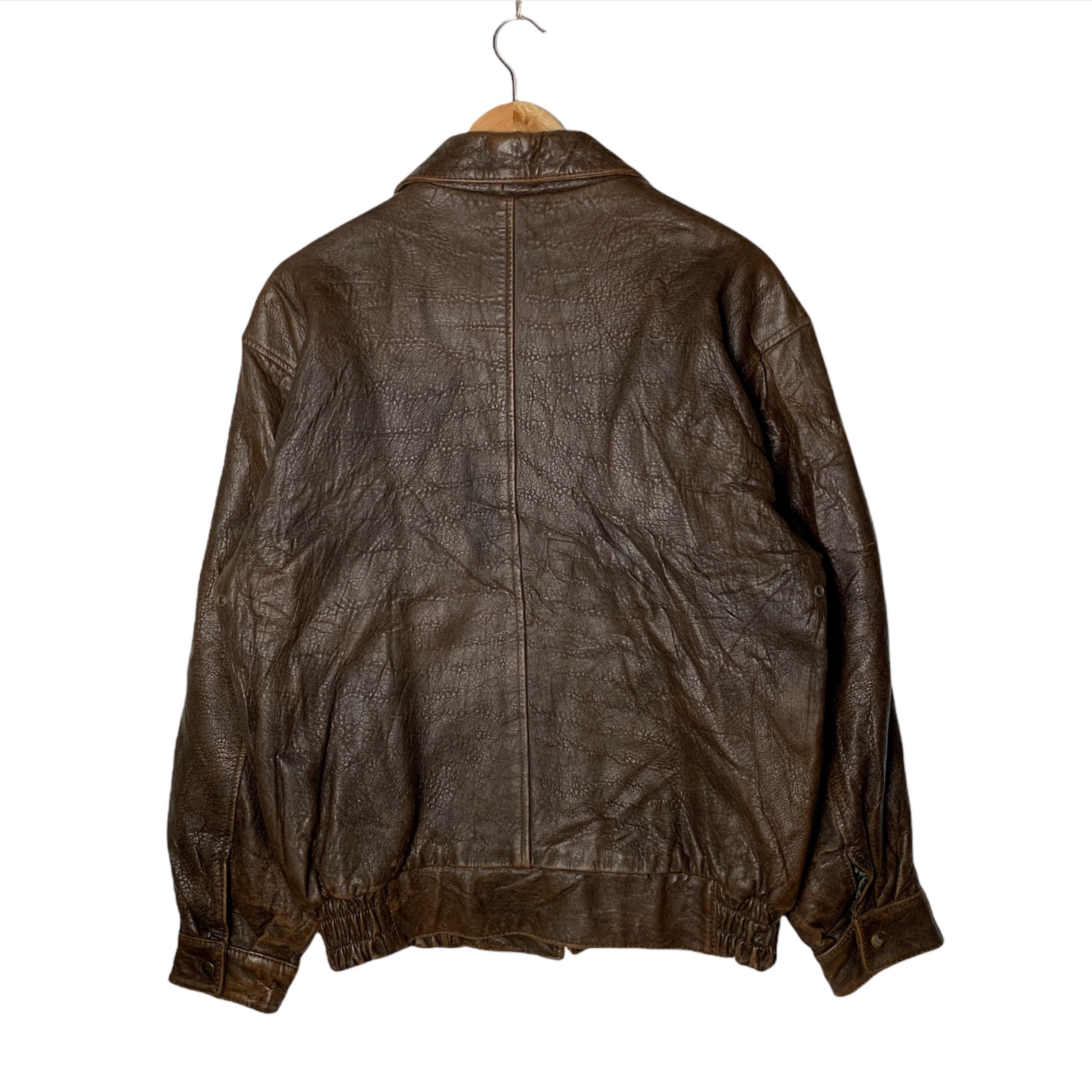 Leather Jacket × Vintage Flying Tigers Leather Jacket | Grailed