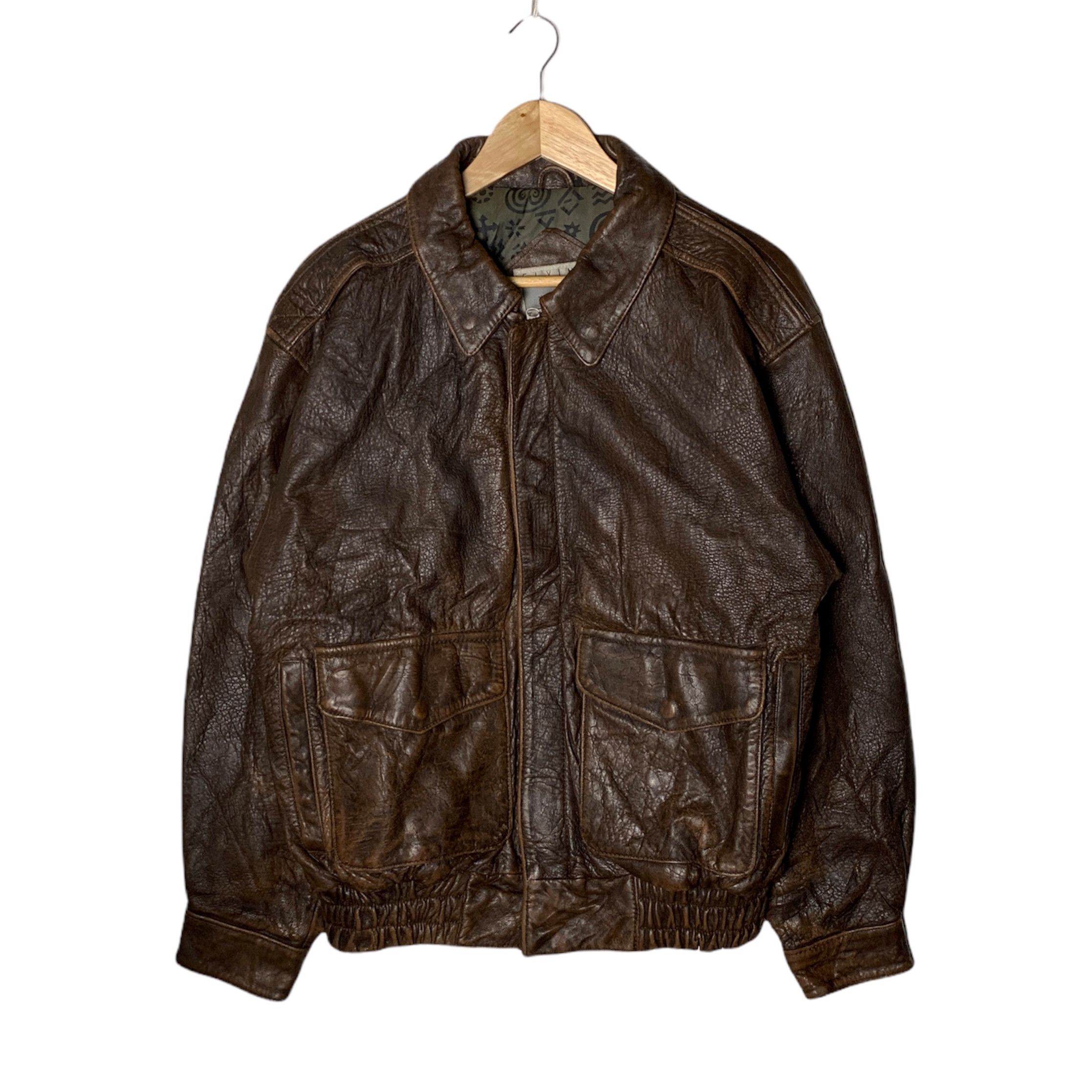Vintage Flying Tigers Leather Jacket Size US M / EU 48-50 / 2 - 1 Thumbnail