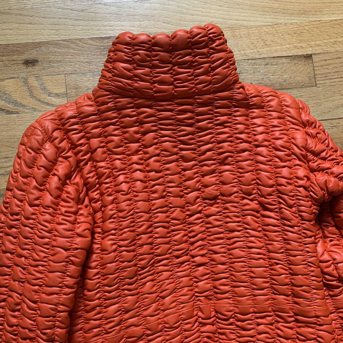 Moncler FW2003 Ruched Leather Down Jacket Size S / US 4 / IT 40 - 5 Thumbnail