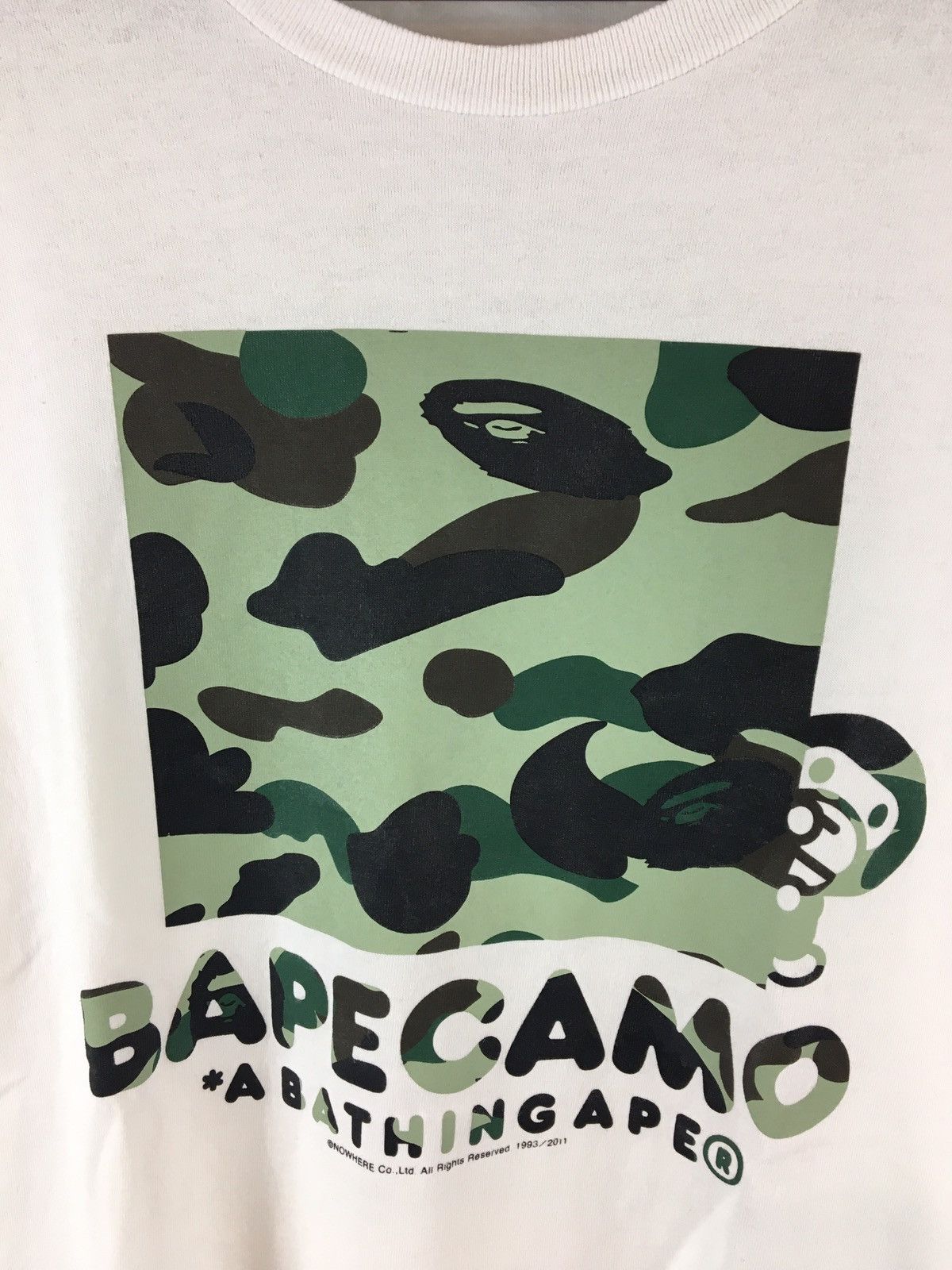 Bape 2011 Bape Milo Camo Box Logo Print Tee Size US L / EU 52-54 / 3 - 4 Thumbnail