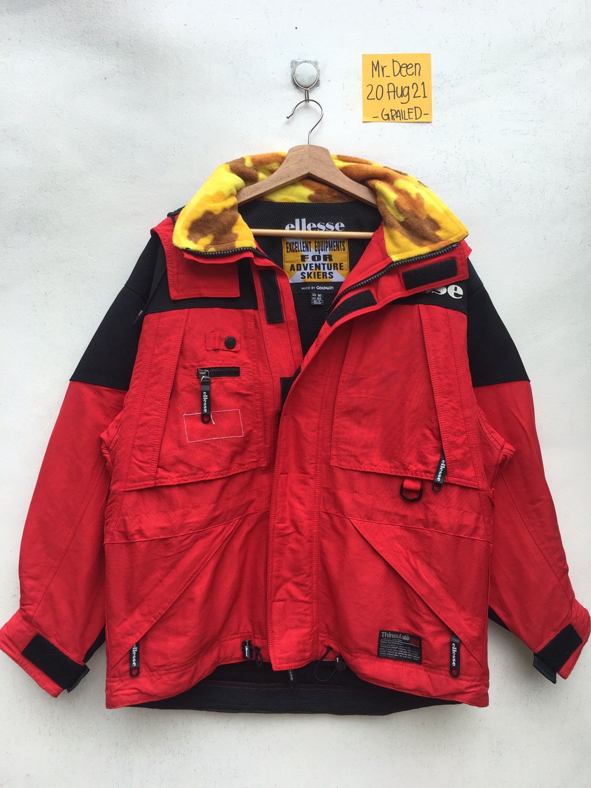 Rare ELLESSE Thinsulate Jacket for Adventure Skier