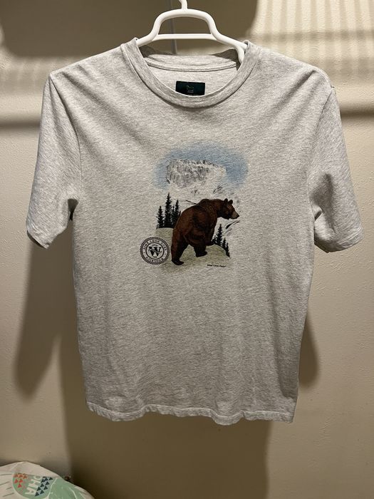 Aime Leon Dore Aimé Leon Dore x Woolrich Bear Tee oatmeal | Grailed