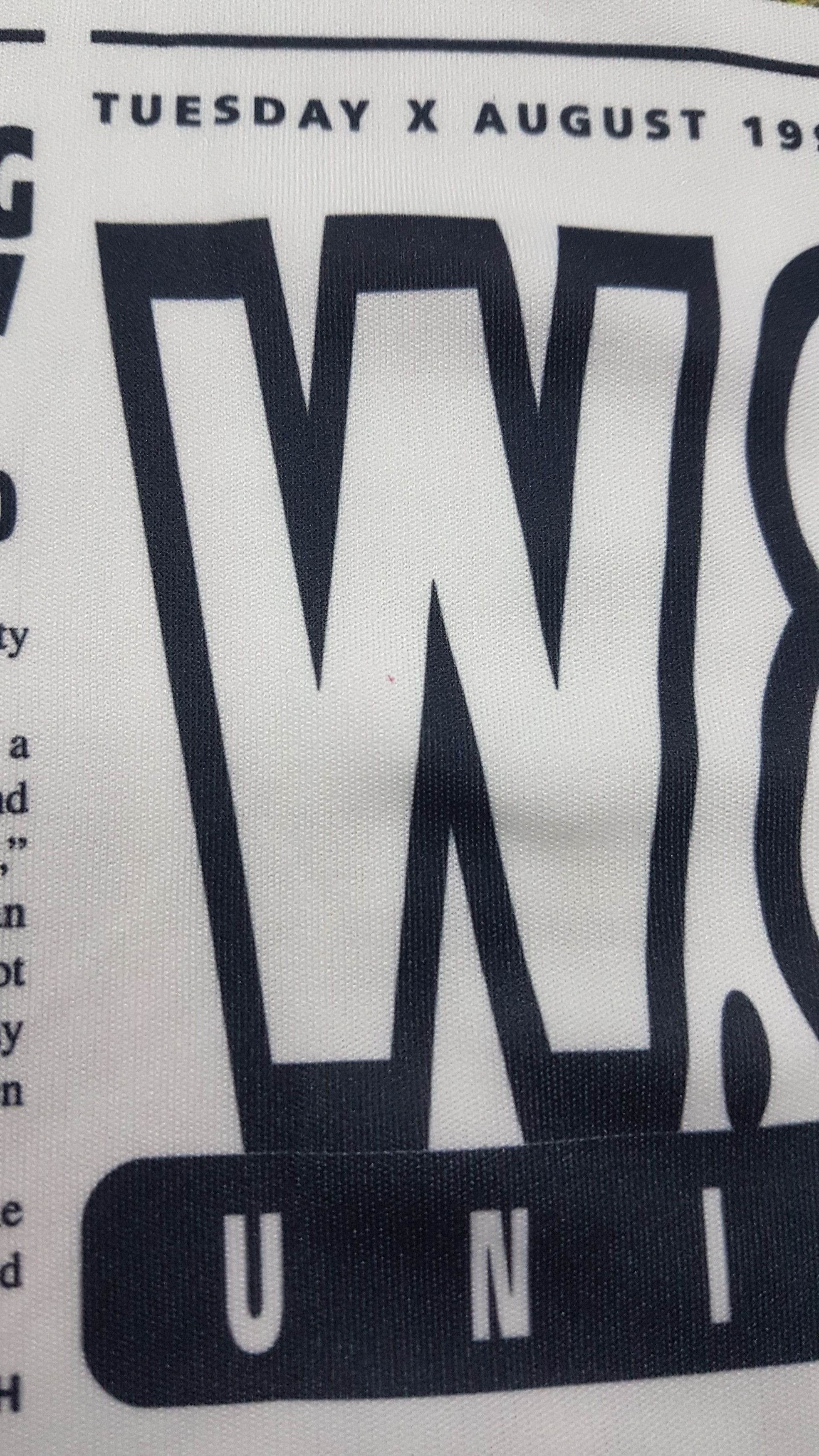 Walter Van Beirendonck W&LT Archive S/S 97' “Alien Newspaper Article” Shirt Size US S / EU 44-46 / 1 - 13 Thumbnail