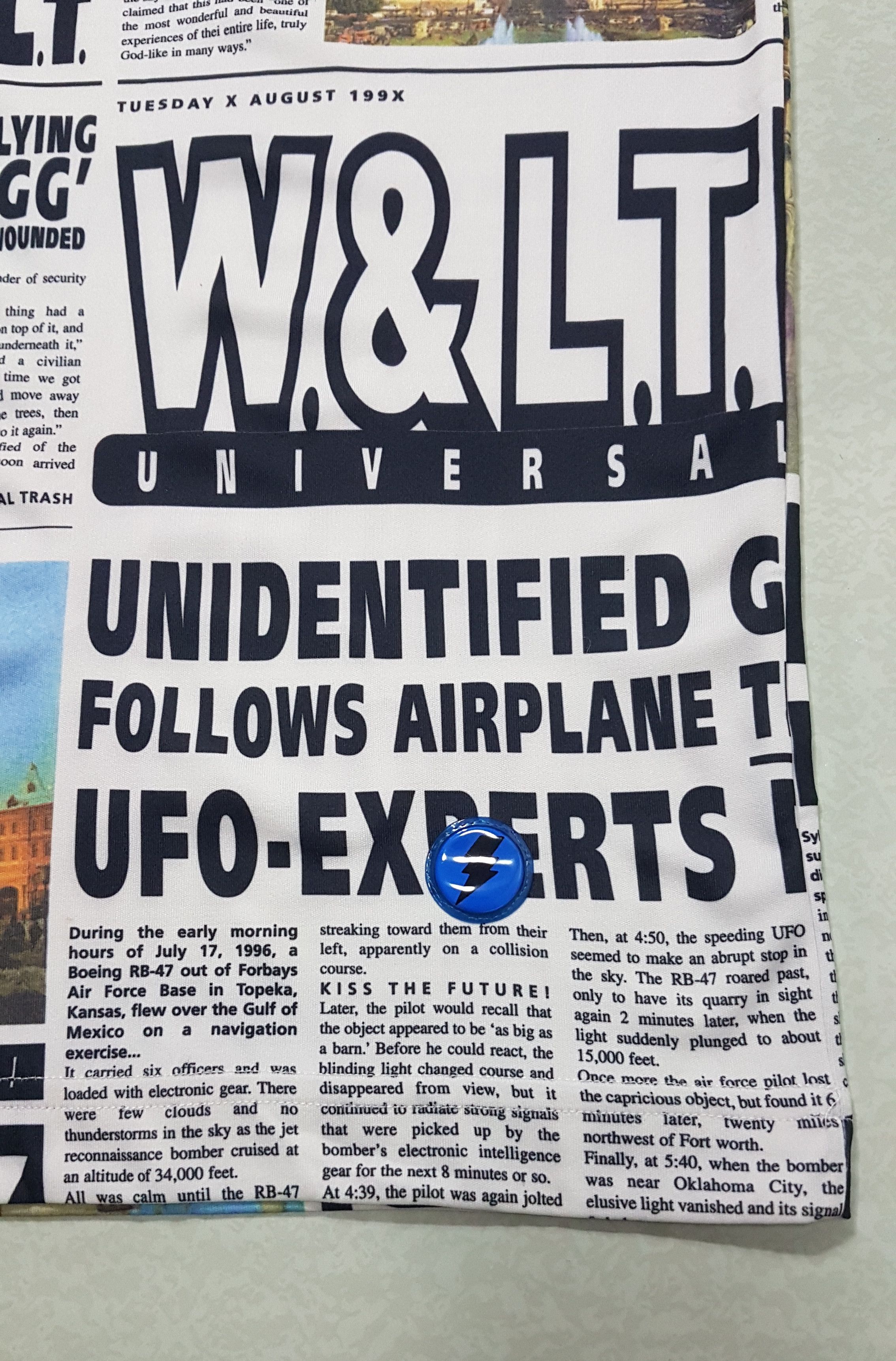 Walter Van Beirendonck W&LT Archive S/S 97' “Alien Newspaper Article” Shirt Size US S / EU 44-46 / 1 - 7 Thumbnail