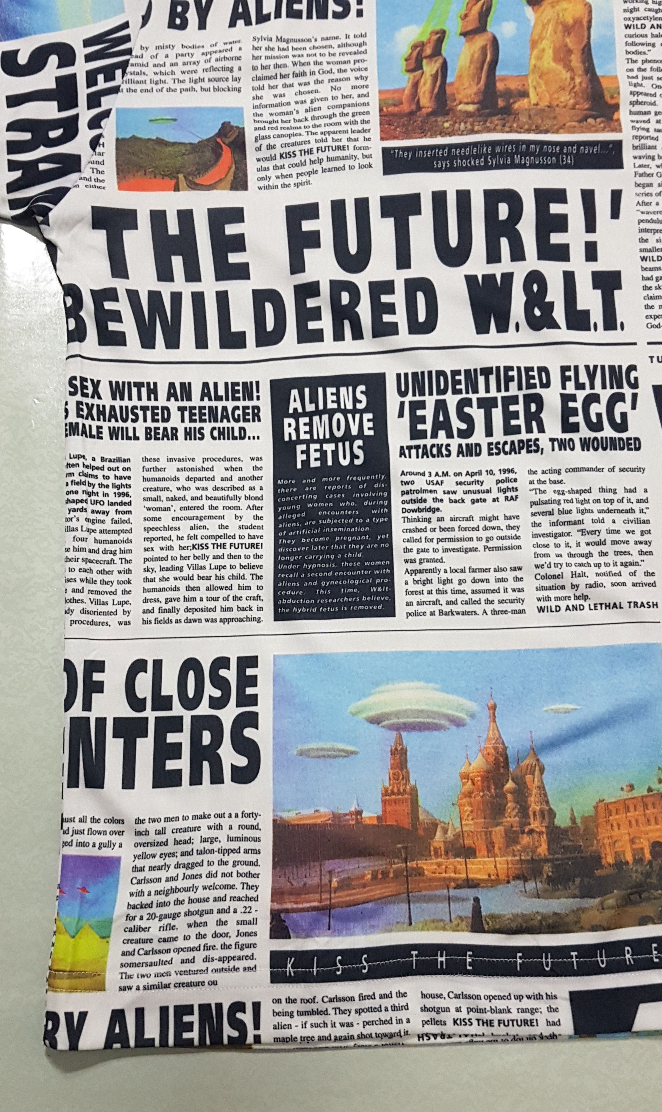 Walter Van Beirendonck W&LT Archive S/S 97' “Alien Newspaper Article” Shirt Size US S / EU 44-46 / 1 - 5 Thumbnail
