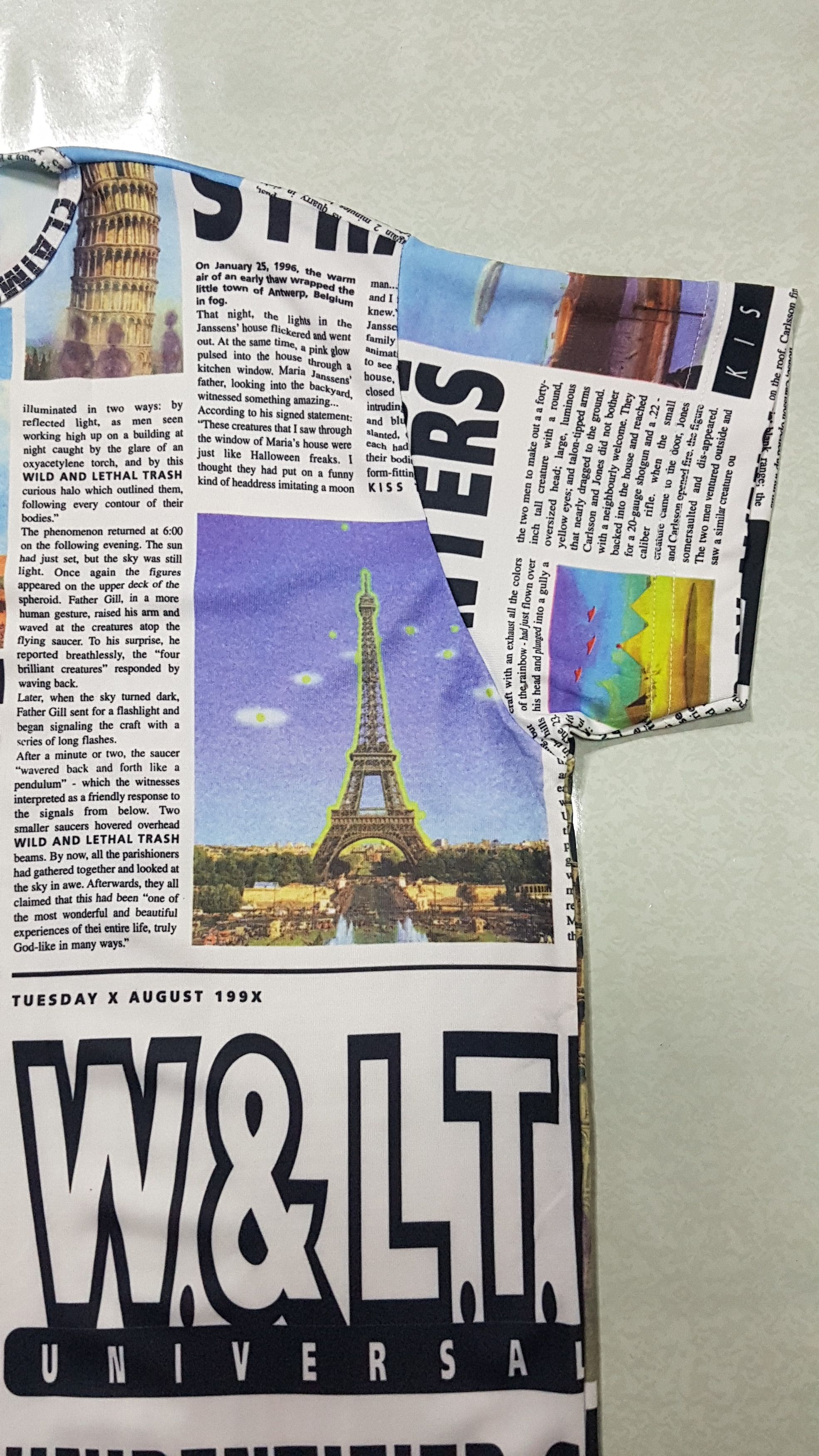 Walter Van Beirendonck W&LT Archive S/S 97' “Alien Newspaper Article” Shirt Size US S / EU 44-46 / 1 - 6 Thumbnail