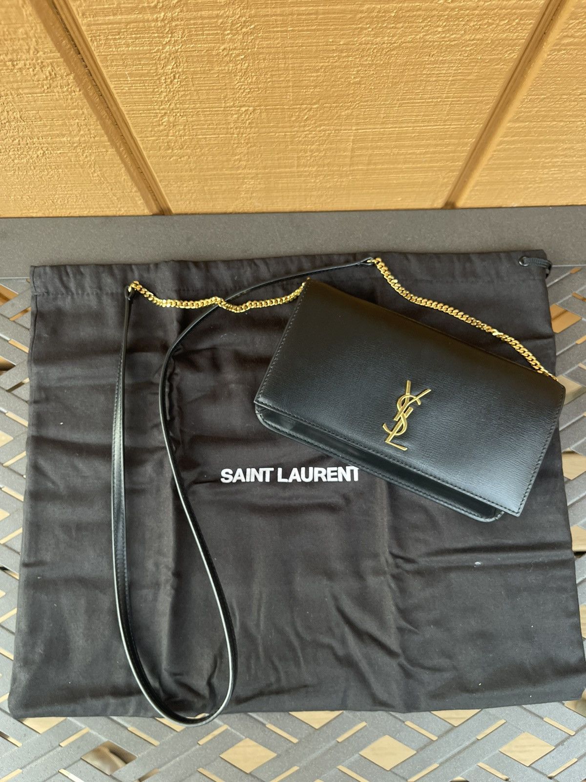 Yves Saint Laurent Saint Laurent Leather Crossbody Phone Holder Grailed
