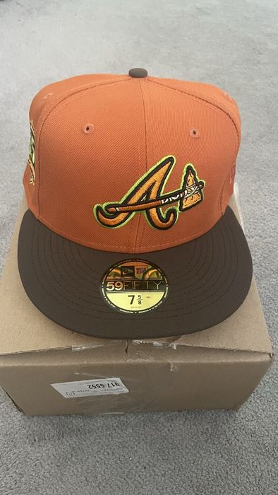 Hat Club New Era 7 5/8 Atlanta Braves Beer Pack Torched Hop 150th HC MLB  ATL Cap