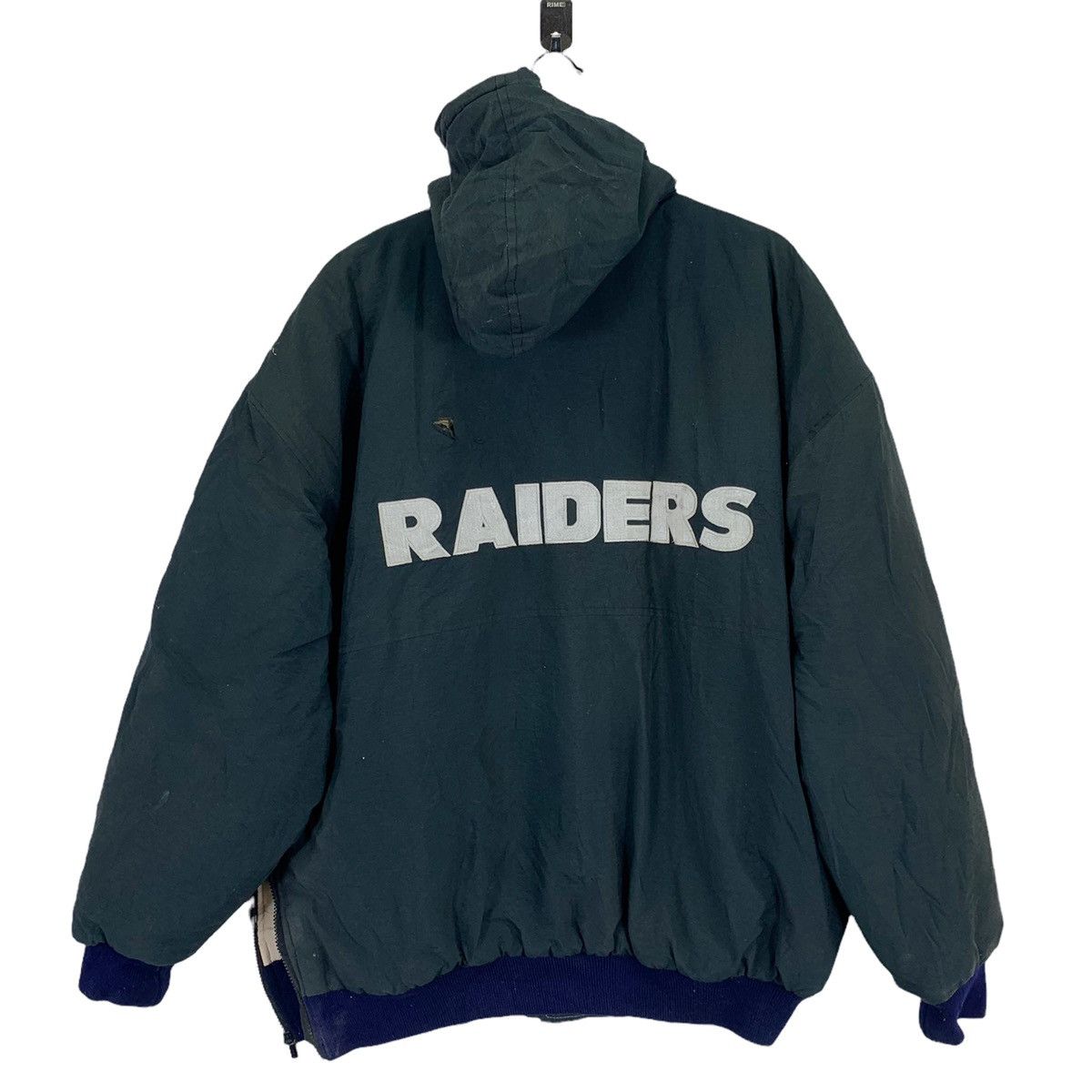 NFL × Vintage VINTAGE RAIDERS NFL BOMBER HOODIE JACKET SPORTSWEAR Size US L / EU 52-54 / 3 - 10 Thumbnail