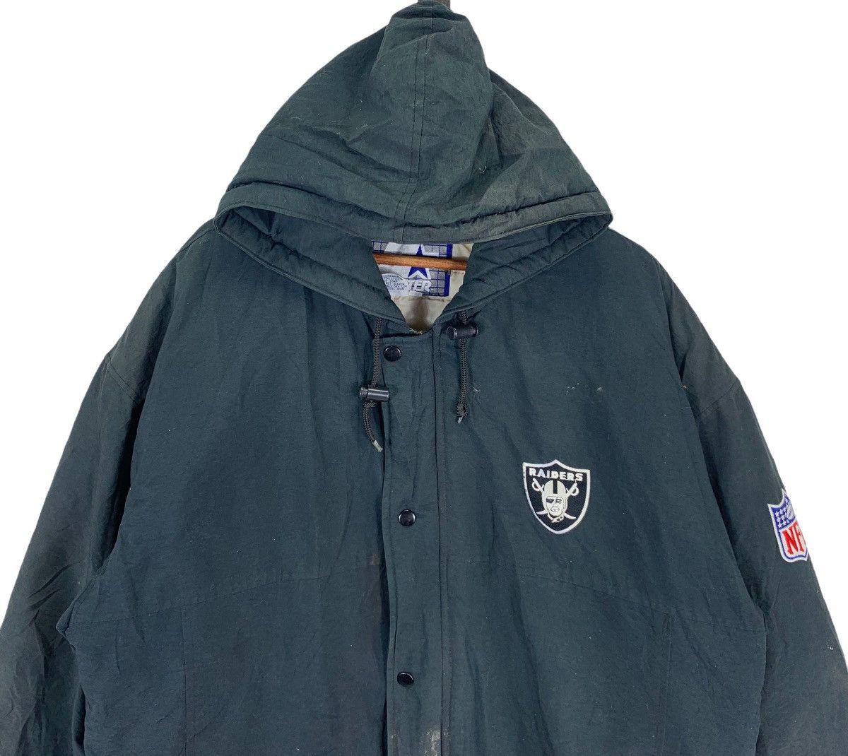 NFL × Vintage VINTAGE RAIDERS NFL BOMBER HOODIE JACKET SPORTSWEAR Size US L / EU 52-54 / 3 - 2 Thumbnail