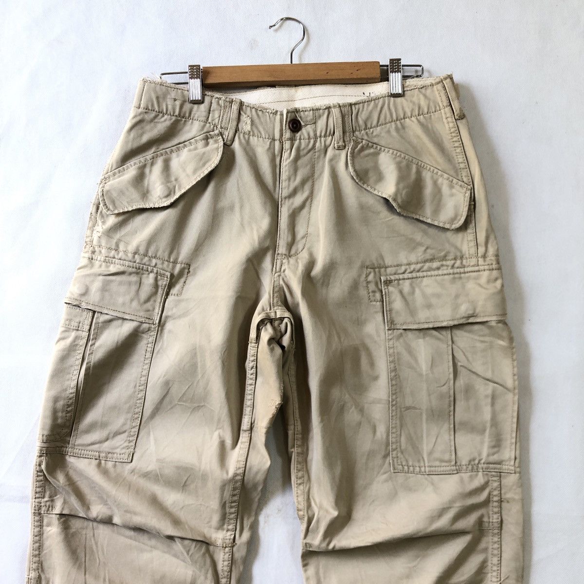 Polo Ralph Lauren × Ralph Lauren Polo Ralph Lauren Multipocket Distressed Design Cargo Pant Size US 32 / EU 48 - 3 Thumbnail