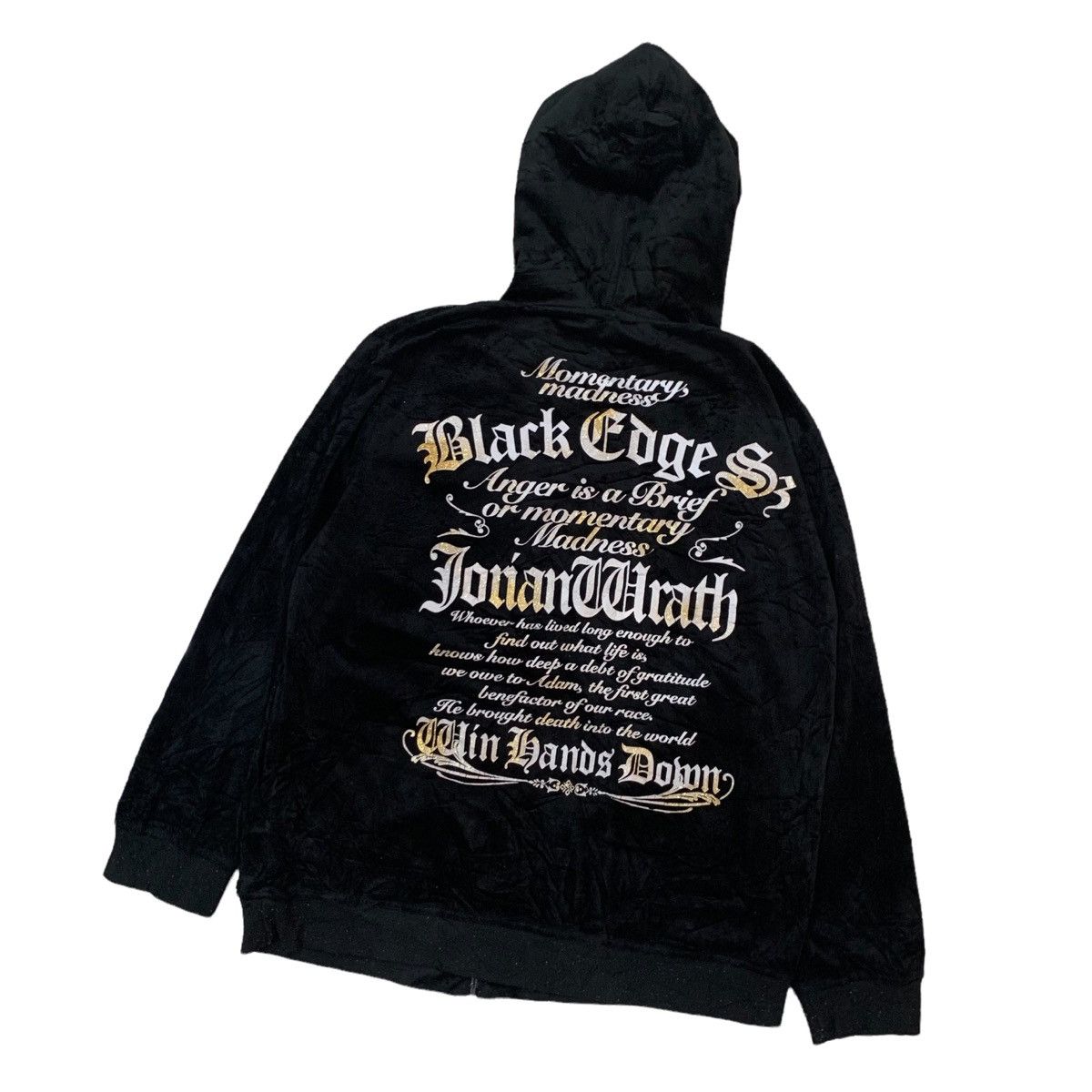 Japanese Brand ☠️Vintage Beaumere Velvet Skulls Design Hoodie Sweater Size US L / EU 52-54 / 3 - 6 Thumbnail
