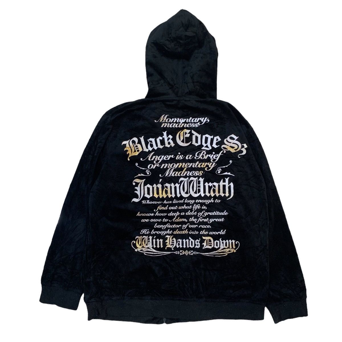 Japanese Brand ☠️Vintage Beaumere Velvet Skulls Design Hoodie Sweater Size US L / EU 52-54 / 3 - 2 Thumbnail