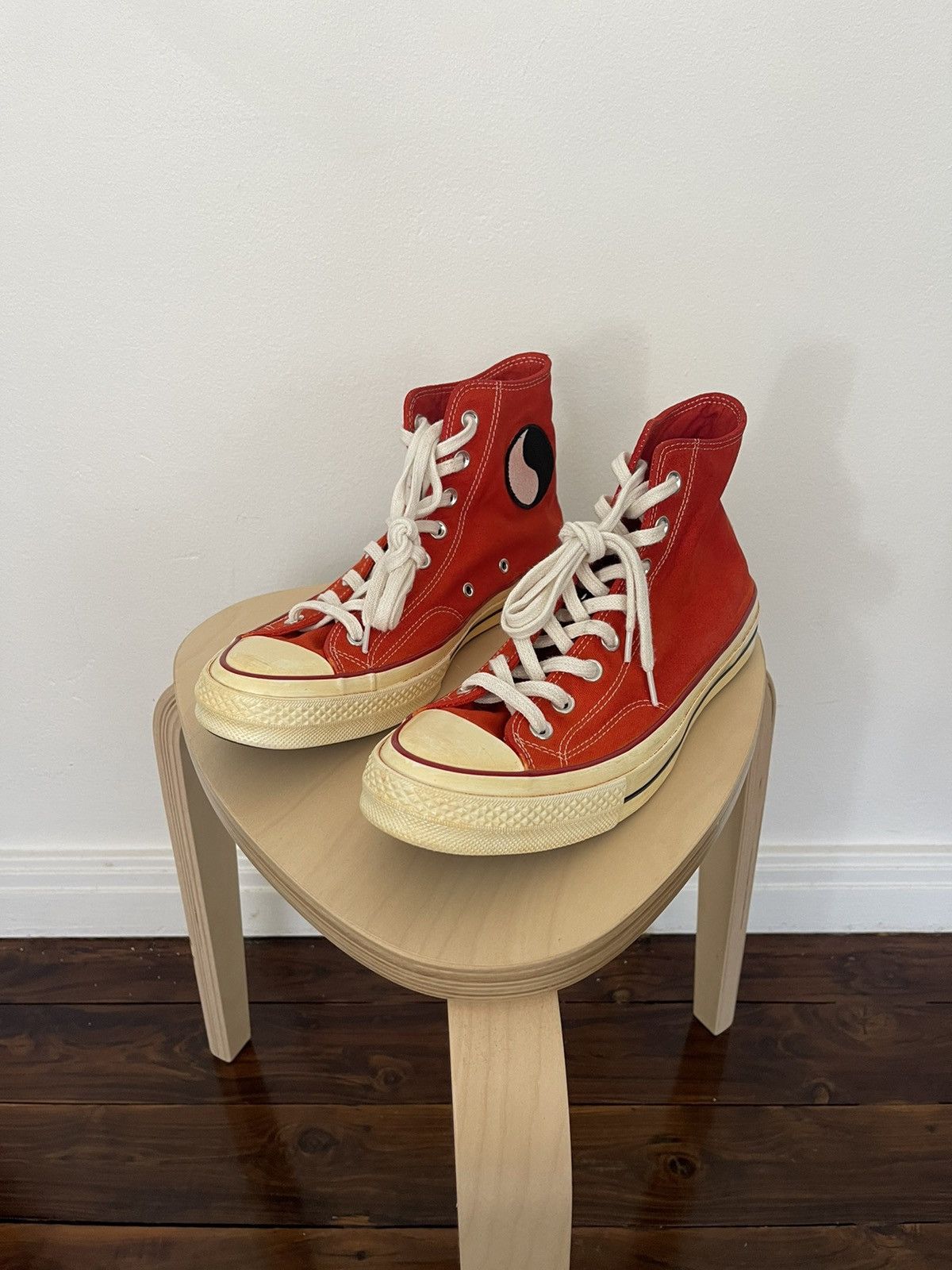 Our Legacy Our Legacy x Converse WORK CHUCKS OVERDYED RED