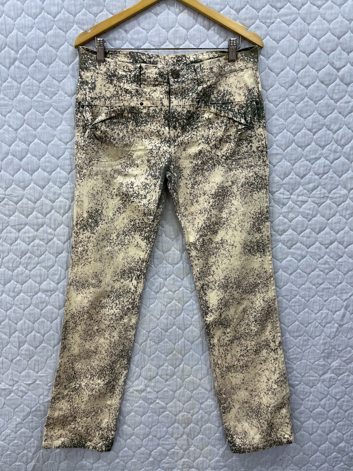 Japanese Brand K. CITRINE CHAKRA CUSTOM MADE ACID WASH STYLE Size US 33 - 1 Thumbnail
