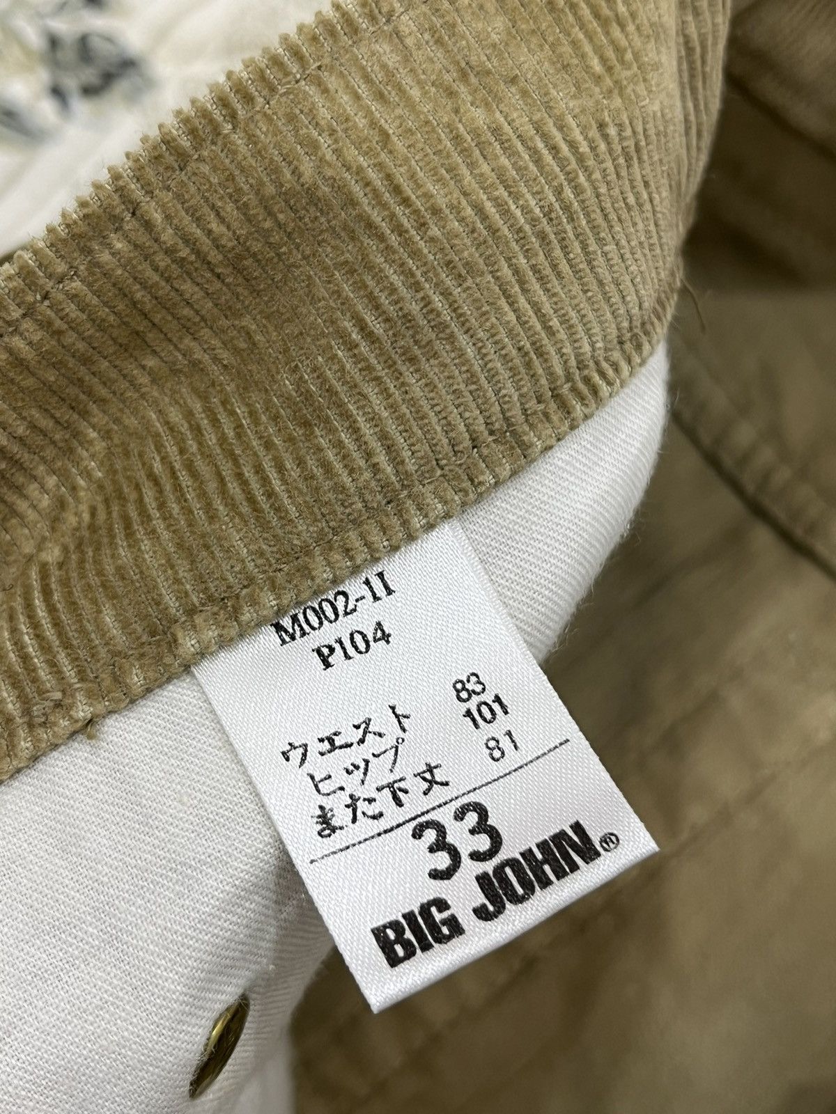 Vintage N. VINTAGE GL HEART BY BIG JOHN CORDUROY DENIM Size US 30 / EU 46 - 9 Thumbnail