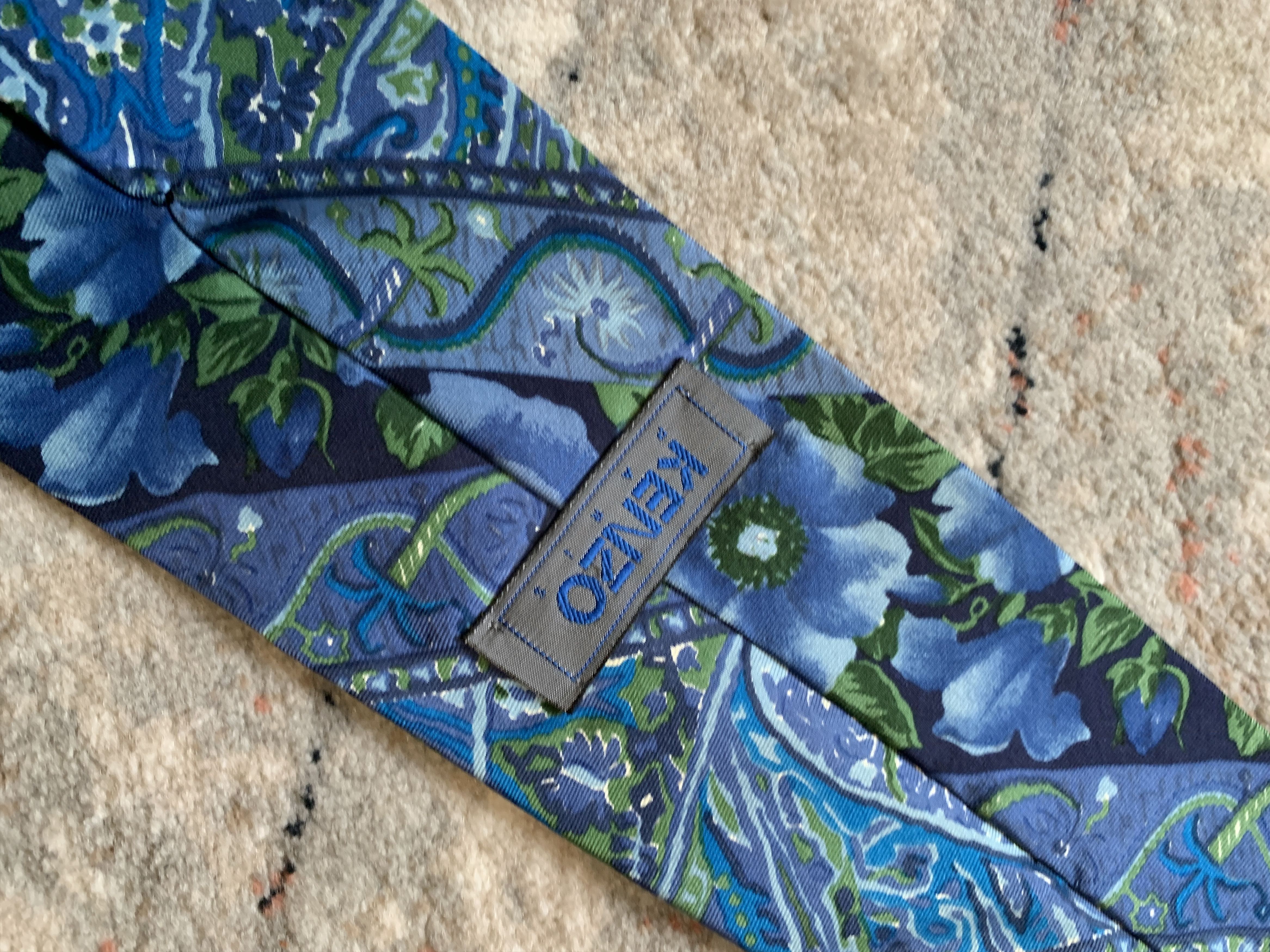 Kenzo Vintage Kenzo Silk Tie Size ONE SIZE - 2 Thumbnail