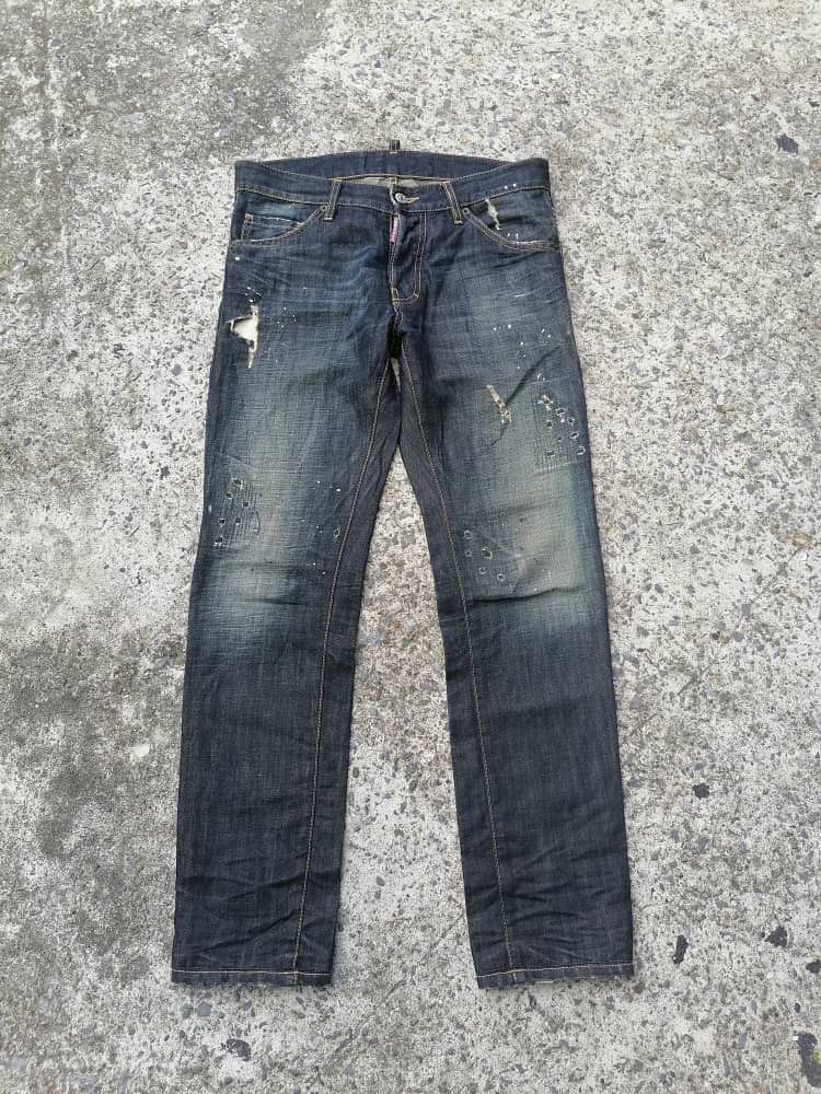 Dsquared2 Dsquared2 Fly Button Distressed Denim Jeans Size US 33 - 1 Thumbnail
