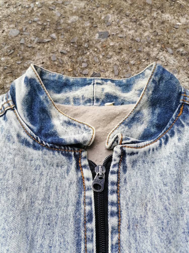 Vintage Vintage 80s Stone Washed Denim Jacket Size US S / EU 44-46 / 1 - 5 Thumbnail