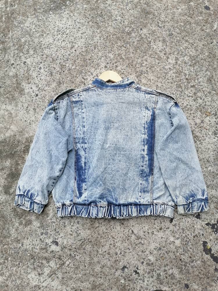 Vintage Vintage 80s Stone Washed Denim Jacket Size US S / EU 44-46 / 1 - 2 Thumbnail