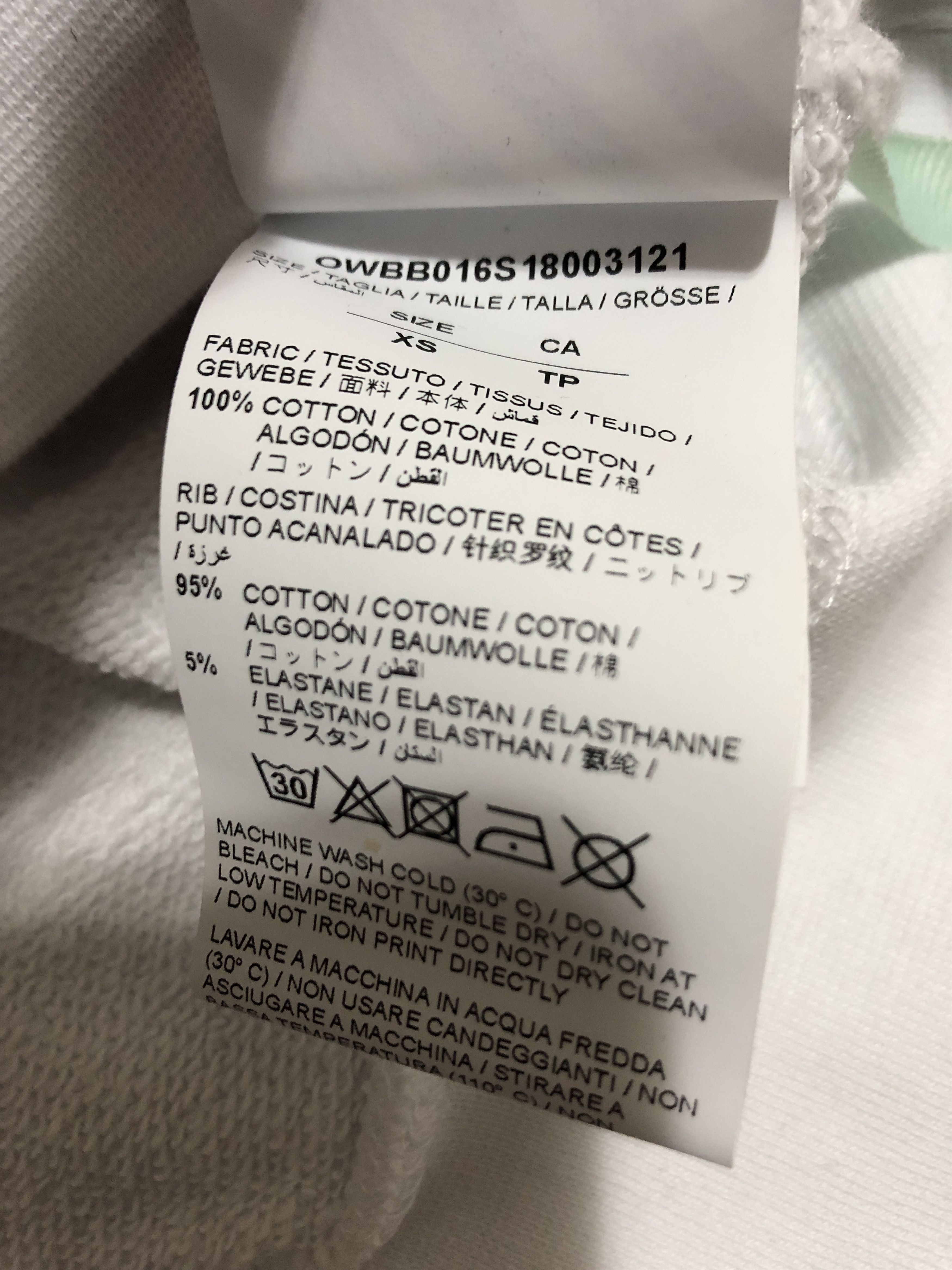 Off-White × Virgil Abloh Off-White X American Red Cross women's hoodie Size XS / US 0-2 / IT 36-38 - 7 Thumbnail