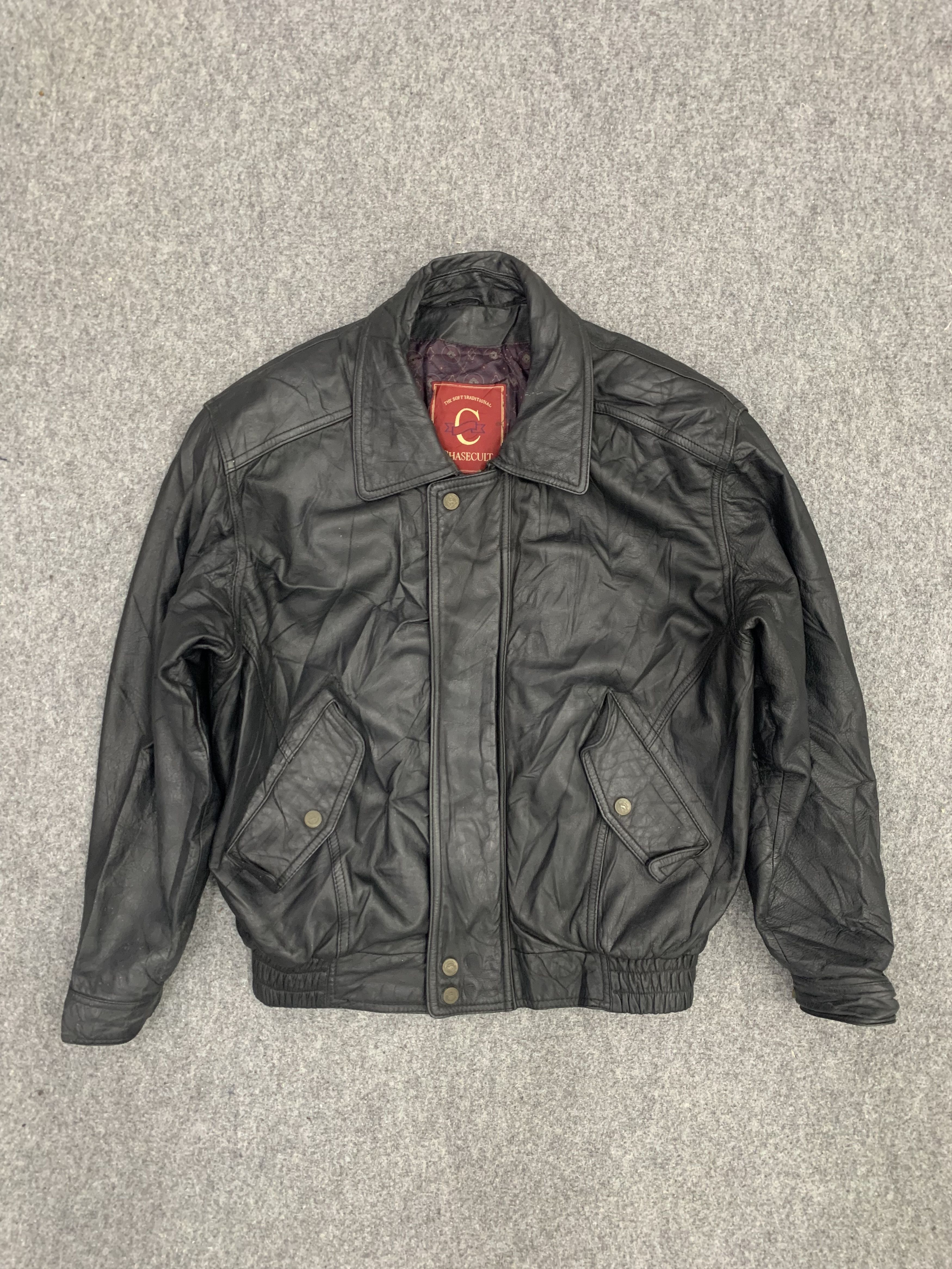 Vintage Vintage Japanese Brand Chasecult Leather Jacket | Grailed