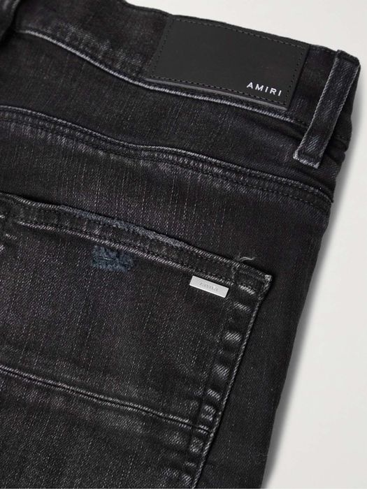 PAINT DRIP CORE LOGO JEAN - AGED BLACK – AMIRI