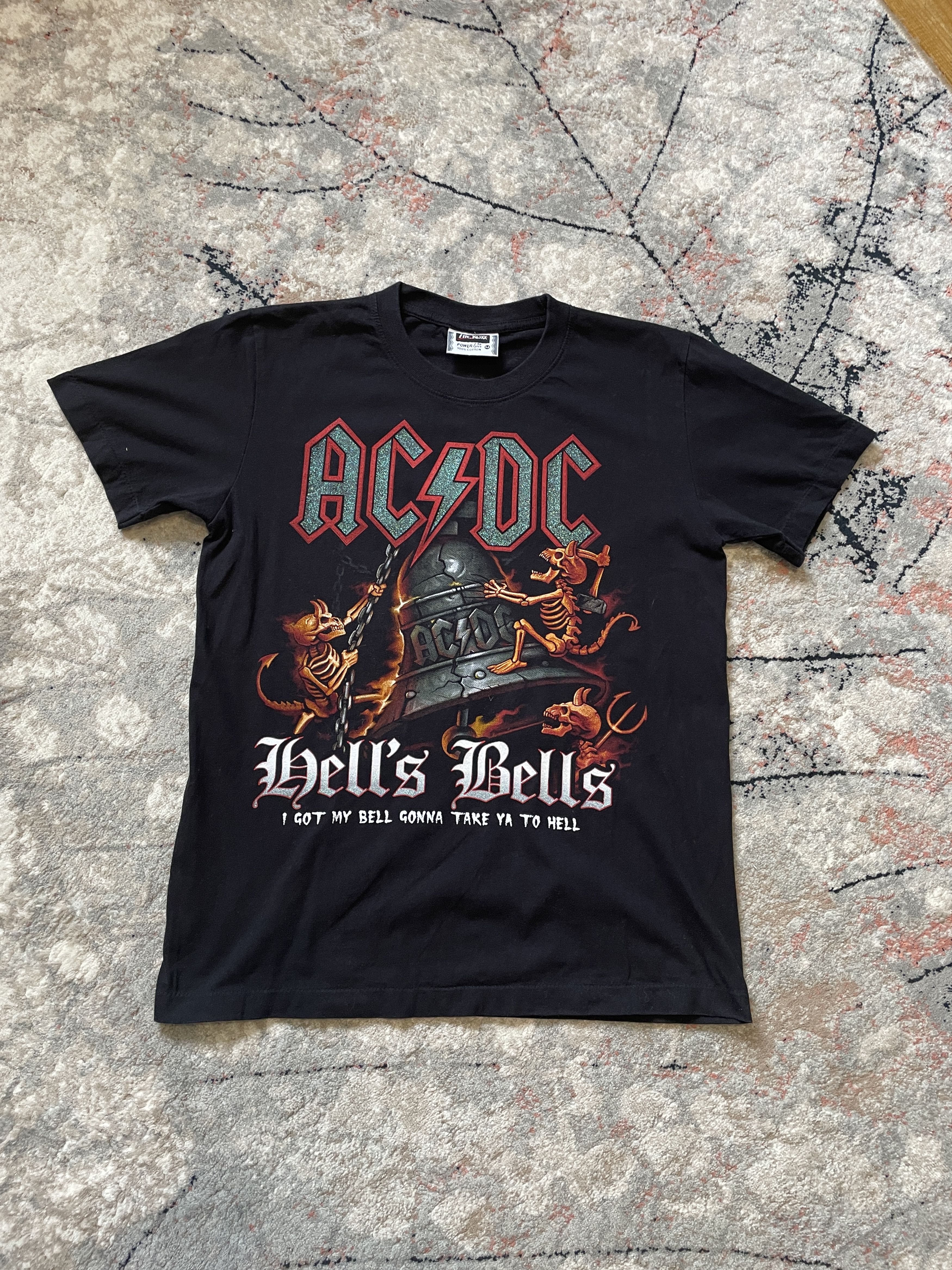 AC/DC × Band Tees AC/DC Hell's Bells Vintage T-Shirts Size US M / EU 48-50 / 2 - 2 Thumbnail