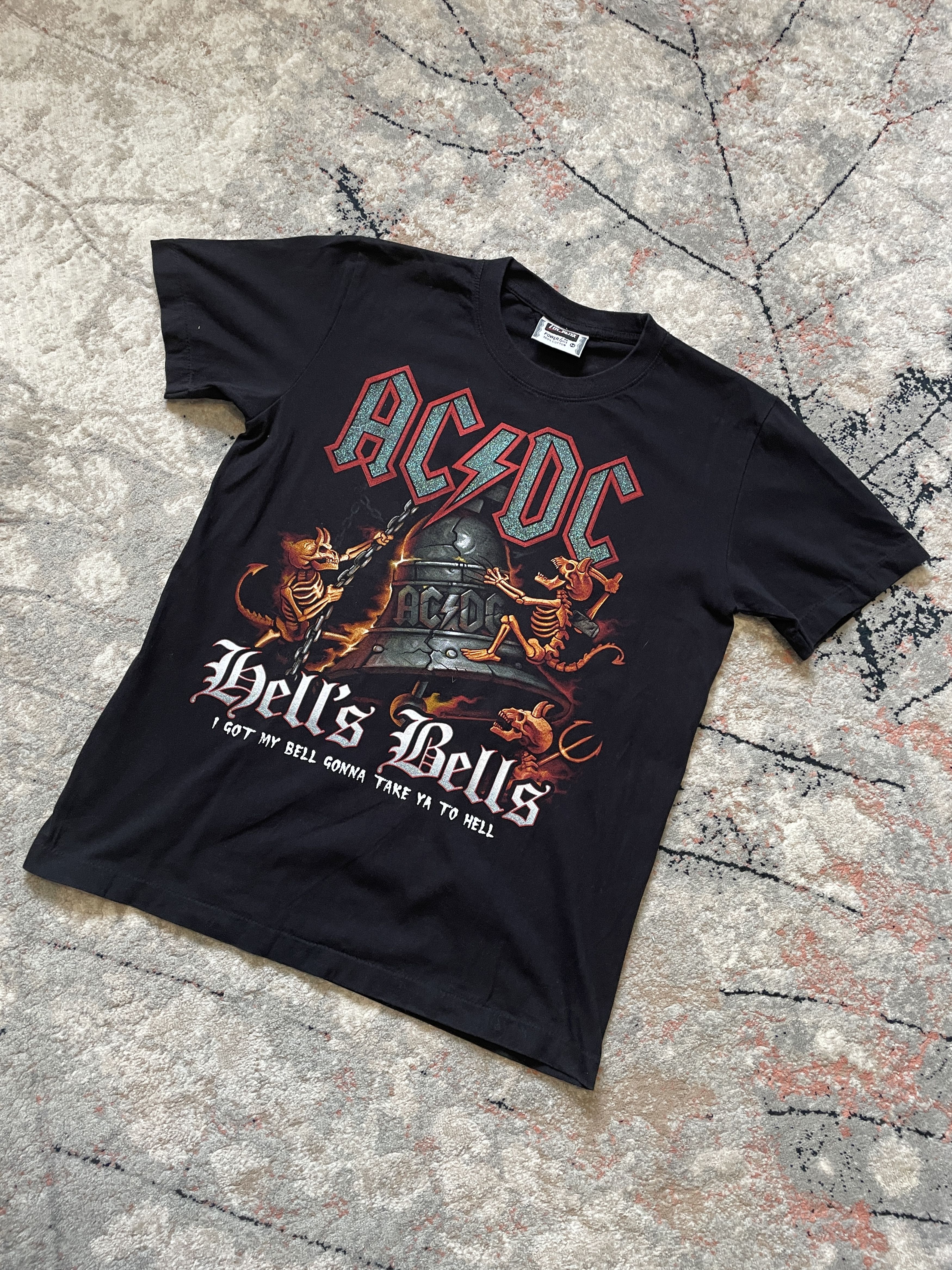 AC/DC × Band Tees AC/DC Hell's Bells Vintage T-Shirts Size US M / EU 48-50 / 2 - 1 Thumbnail