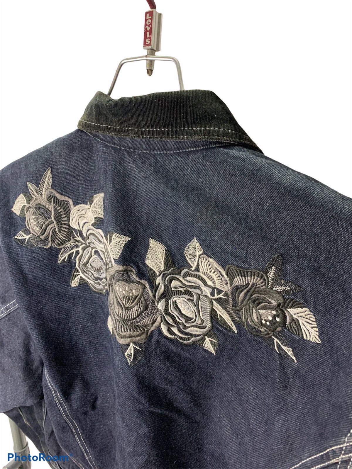 Kenzo Rare!!! kenzo Jeans Denim Jacket Embroidered Flower 🌹 Size US S / EU 44-46 / 1 - 8 Thumbnail