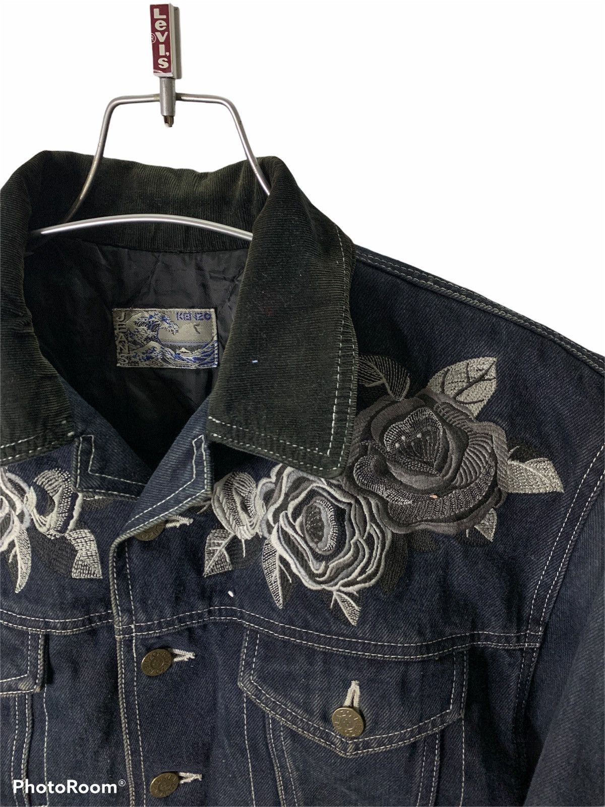 Kenzo Rare!!! kenzo Jeans Denim Jacket Embroidered Flower 🌹 Size US S / EU 44-46 / 1 - 3 Thumbnail