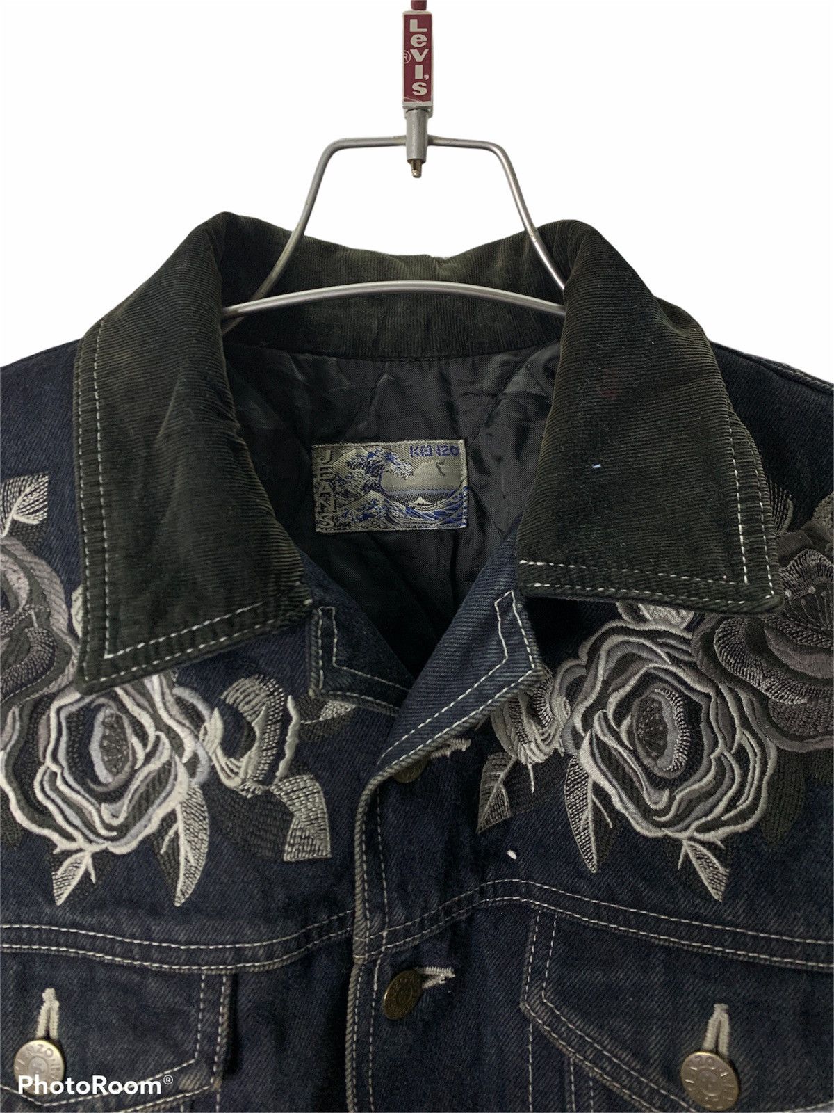 Kenzo Rare!!! kenzo Jeans Denim Jacket Embroidered Flower 🌹 Size US S / EU 44-46 / 1 - 5 Thumbnail
