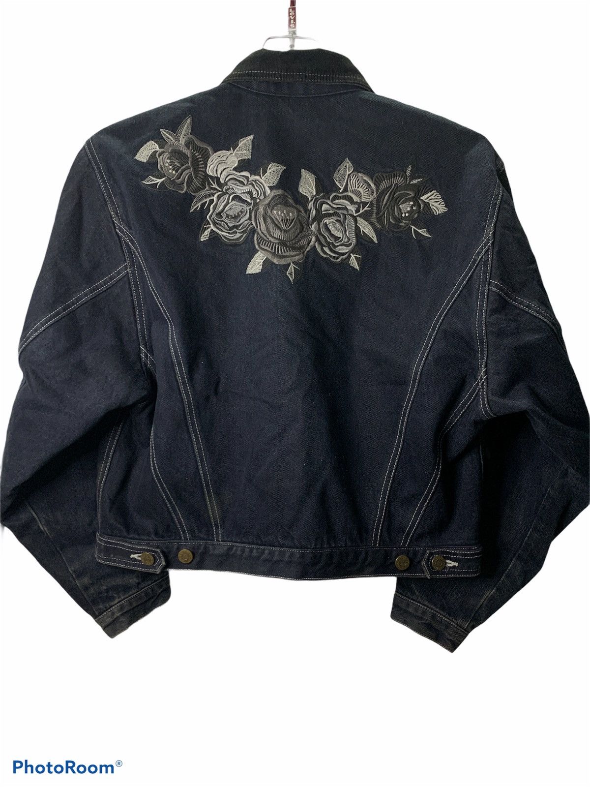 Kenzo Rare!!! kenzo Jeans Denim Jacket Embroidered Flower 🌹 Size US S / EU 44-46 / 1 - 6 Thumbnail