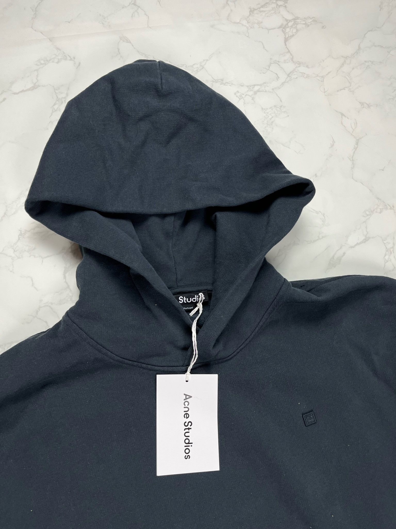 Acne Studios Acne Studios Face Motif Black Hoodie Size US L / EU 52-54 / 3 - 11 Thumbnail
