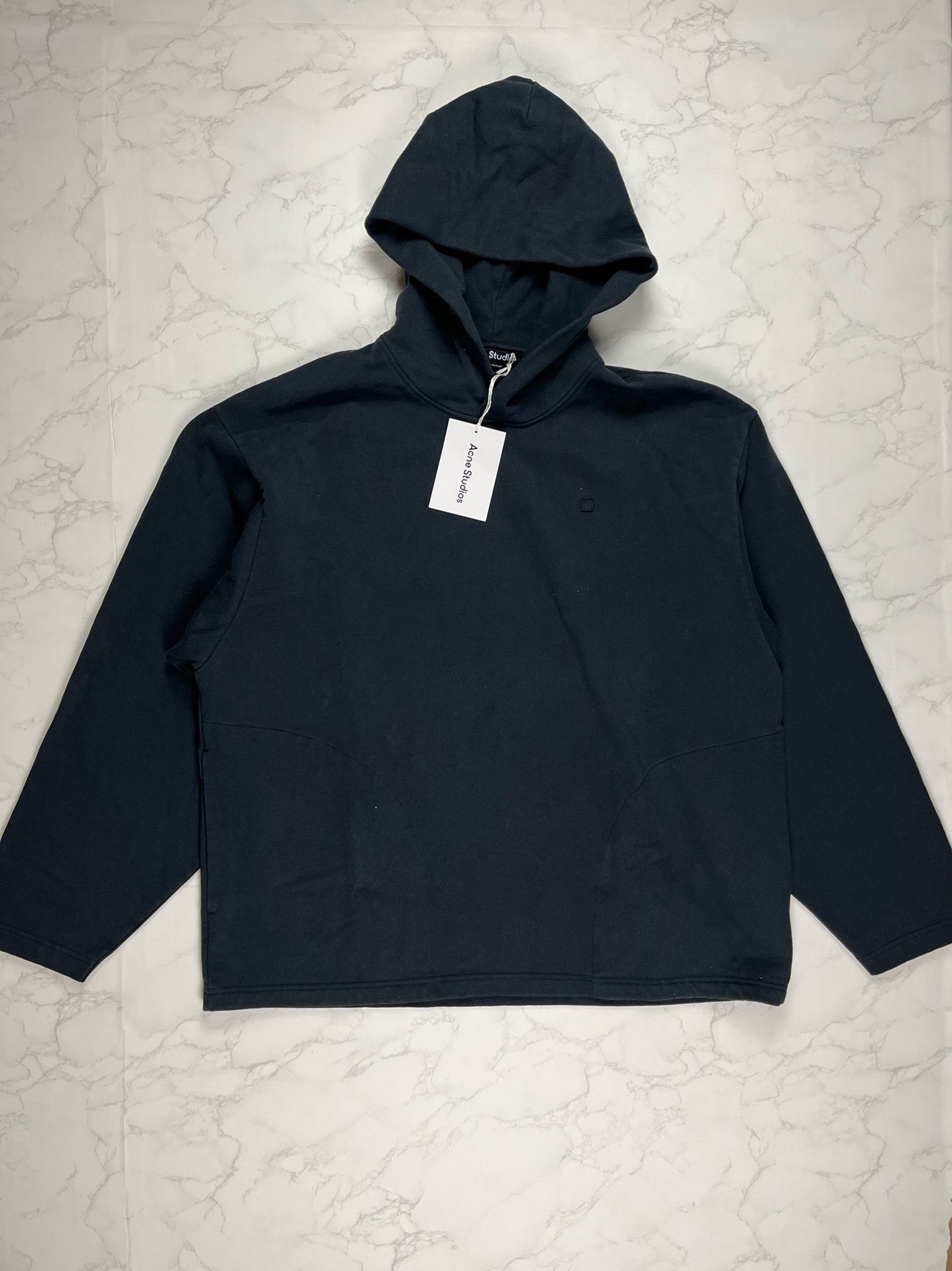 Acne Studios Acne Studios Face Motif Black Hoodie Size US L / EU 52-54 / 3 - 10 Thumbnail