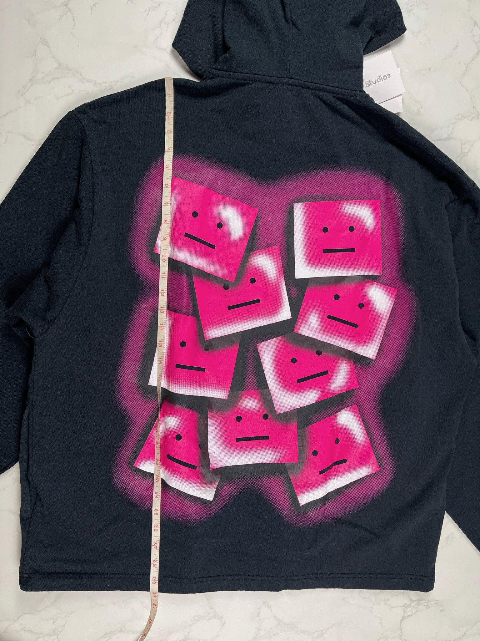 Acne Studios Acne Studios Face Motif Black Hoodie Size US L / EU 52-54 / 3 - 5 Thumbnail