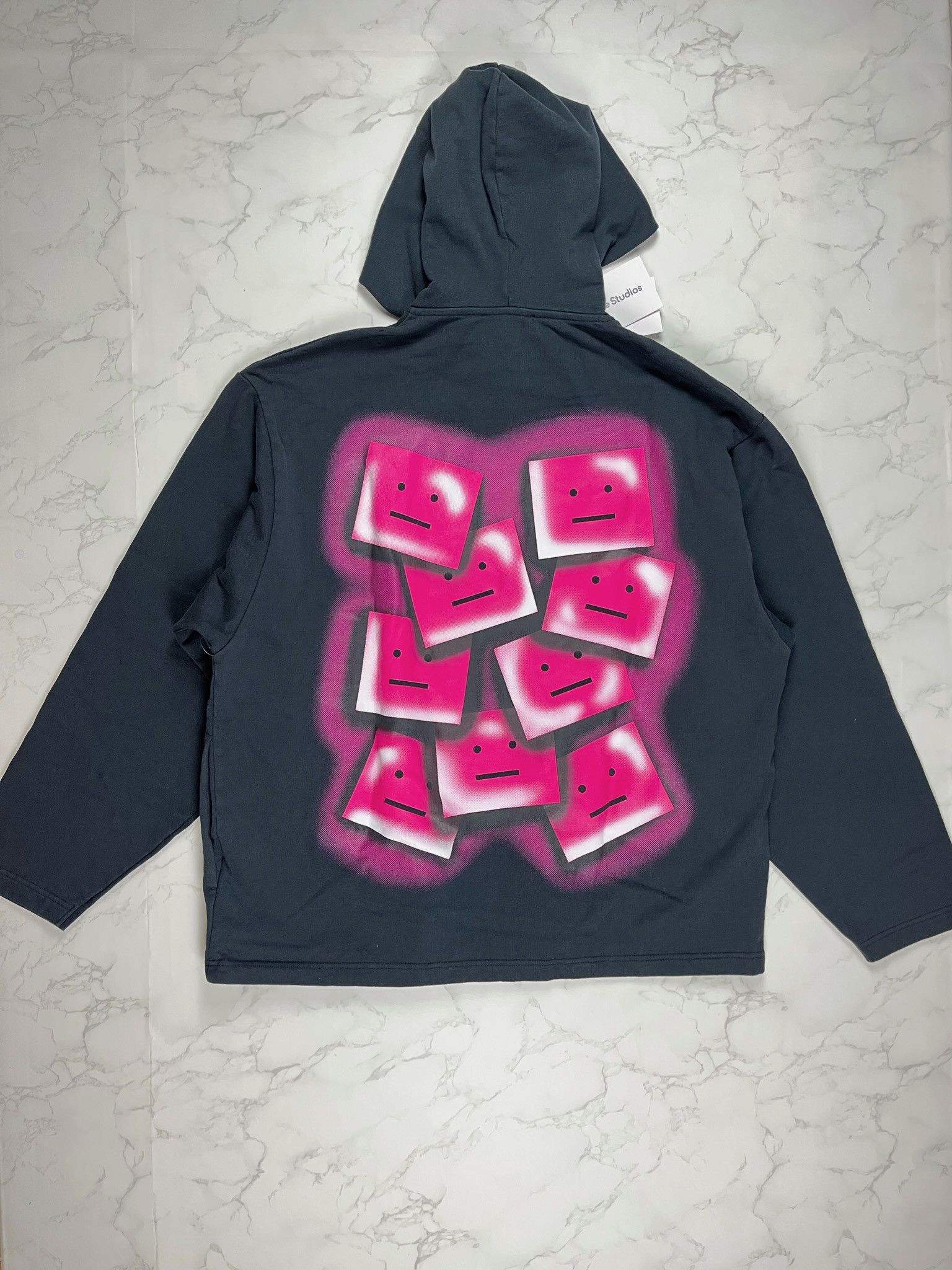 Acne Studios Acne Studios Face Motif Black Hoodie Size US L / EU 52-54 / 3 - 1 Thumbnail