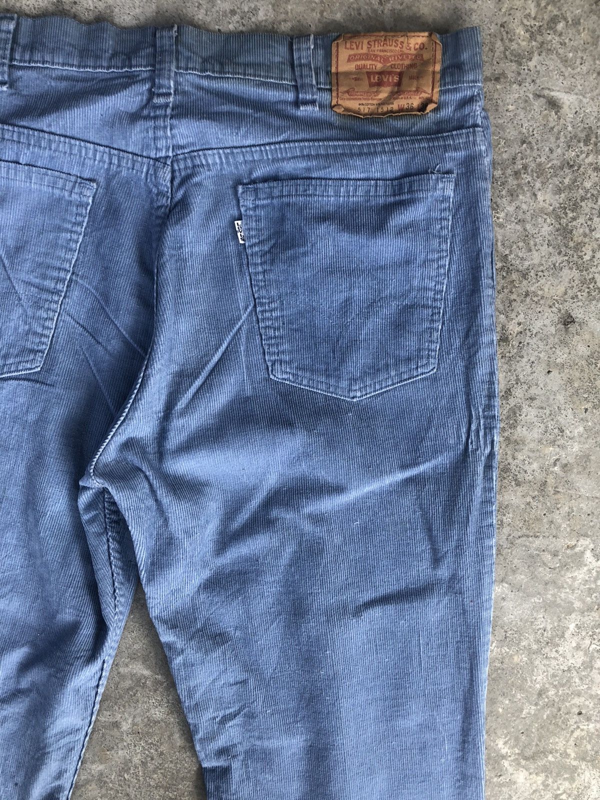 Levi's Vintage 80’s Levi’s Flared Jeans Corduroy 517 Size US 35 - 10 Thumbnail