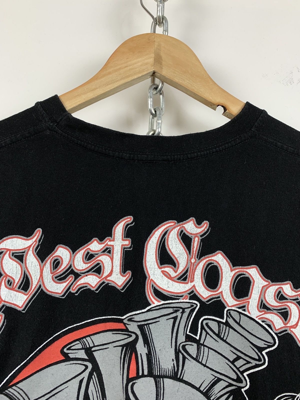 Vintage Vintage West Coast Choppers Double Sided Black T-Shirt Size US M / EU 48-50 / 2 - 11 Thumbnail