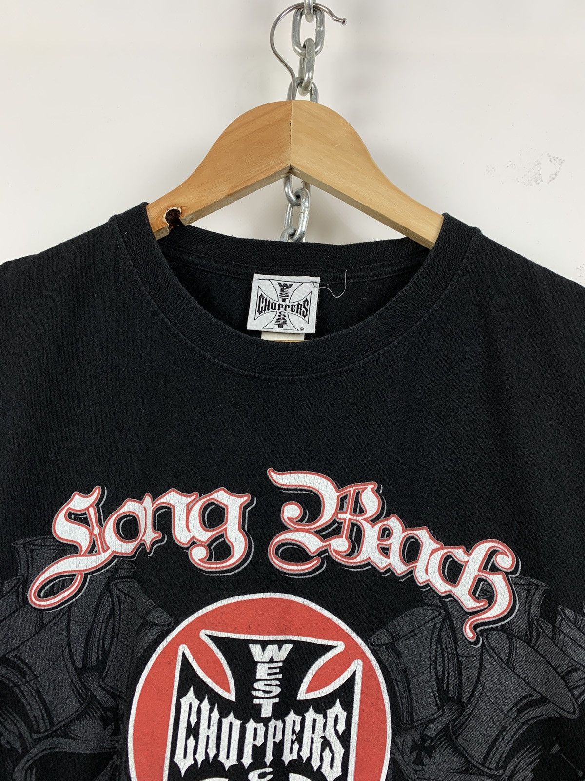 Vintage Vintage West Coast Choppers Double Sided Black T-Shirt Size US M / EU 48-50 / 2 - 6 Thumbnail