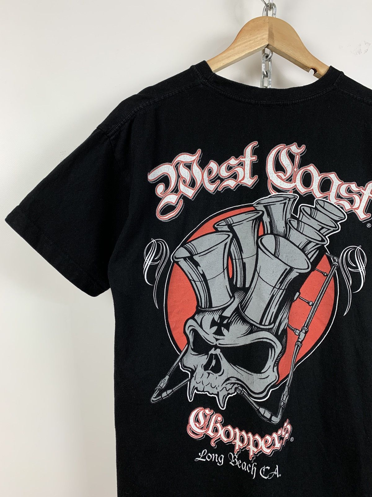 Vintage Vintage West Coast Choppers Double Sided Black T-Shirt Size US M / EU 48-50 / 2 - 9 Thumbnail