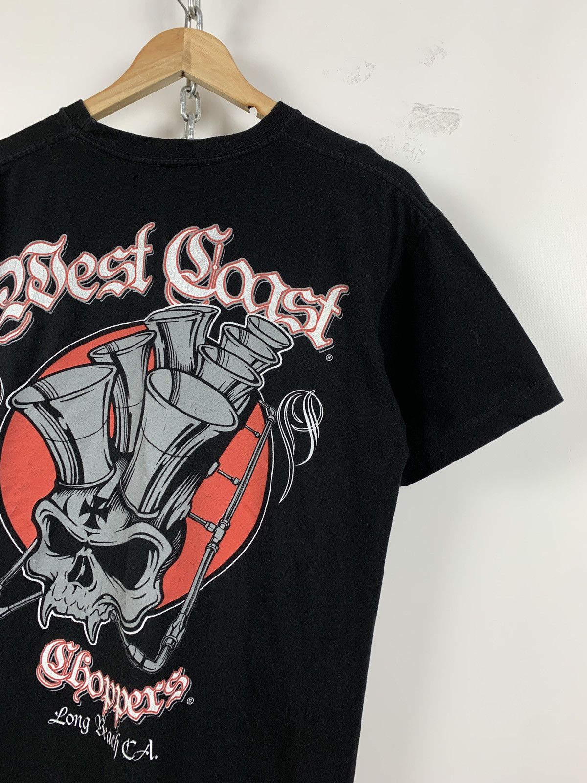 Vintage Vintage West Coast Choppers Double Sided Black T-Shirt Size US M / EU 48-50 / 2 - 10 Thumbnail