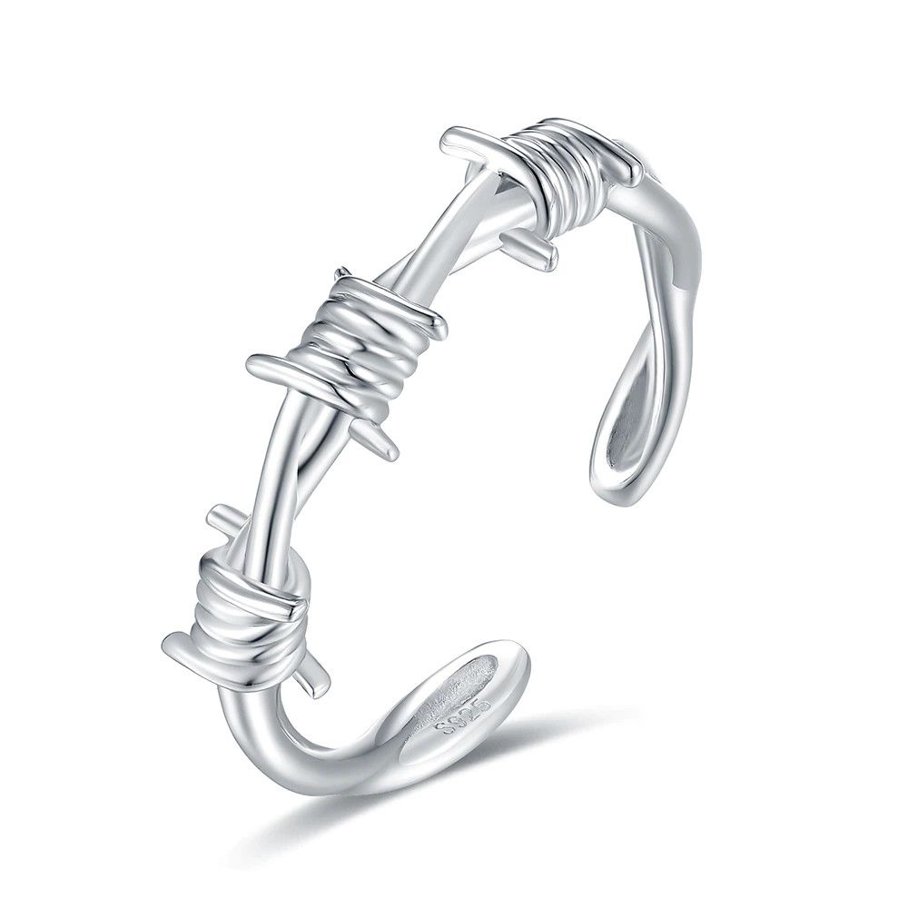Jewelry Twist Thorns Wire Ring Size ONE SIZE - 1 Thumbnail