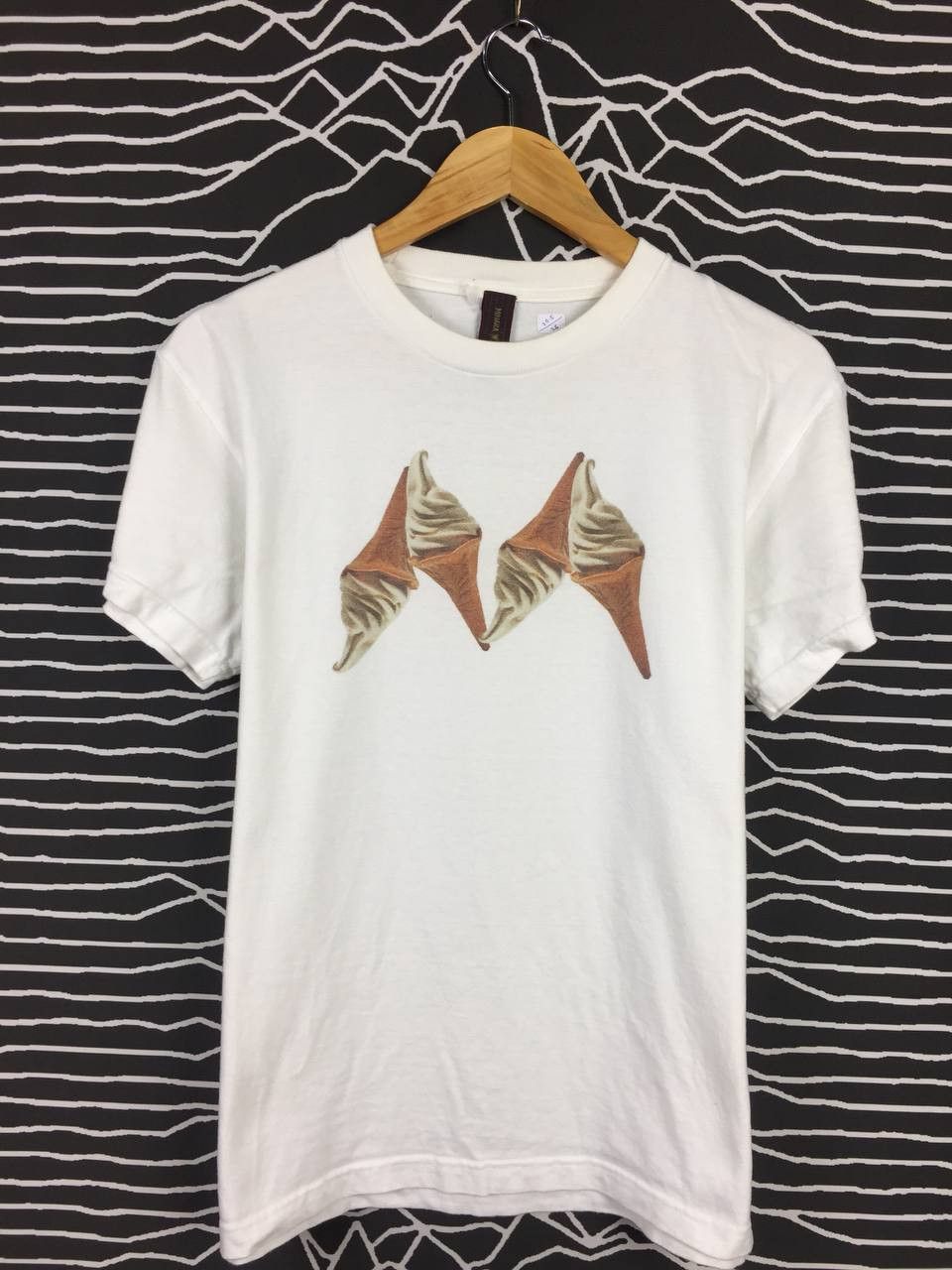 image of Archival Clothing x Miharayasuhiro Tonda Bayashiran X Mihara Yasuhiro Ice Cream Logo Tee in White (
