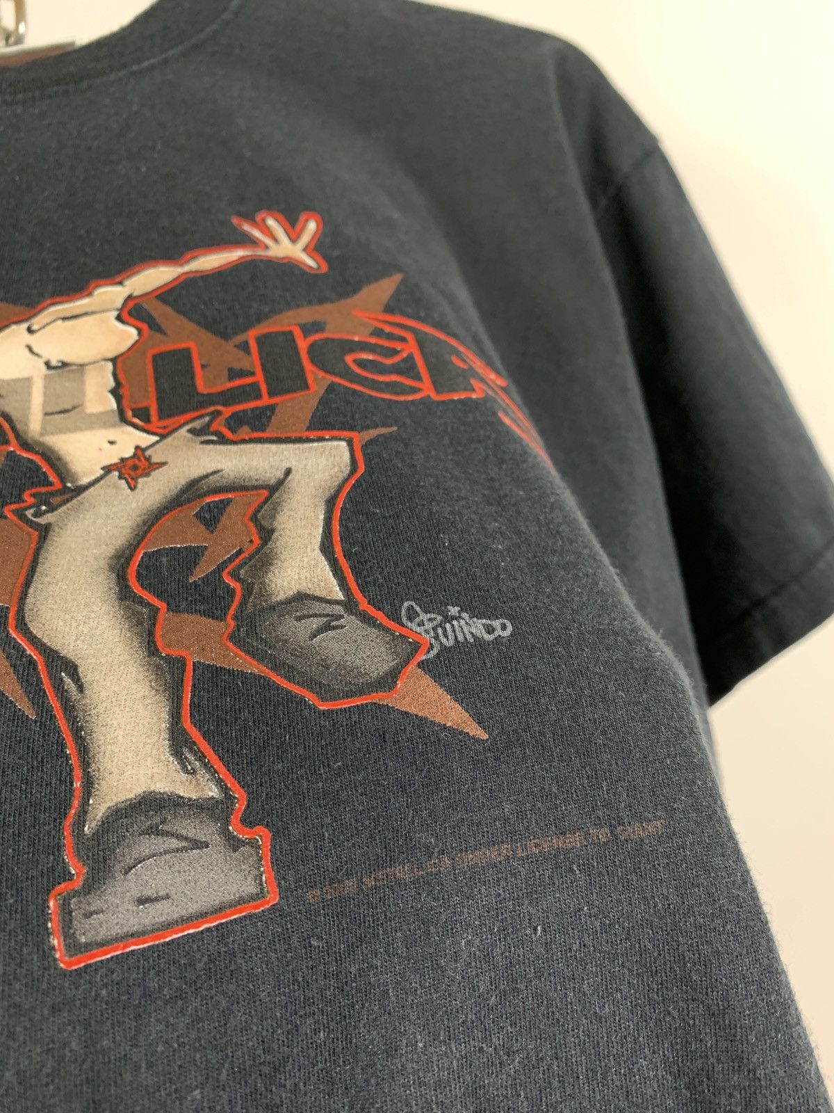 Band Tees Vintage 2002 Metallica Ninja Star Moshing T-Shirt Travis Size US M / EU 48-50 / 2 - 10 Thumbnail
