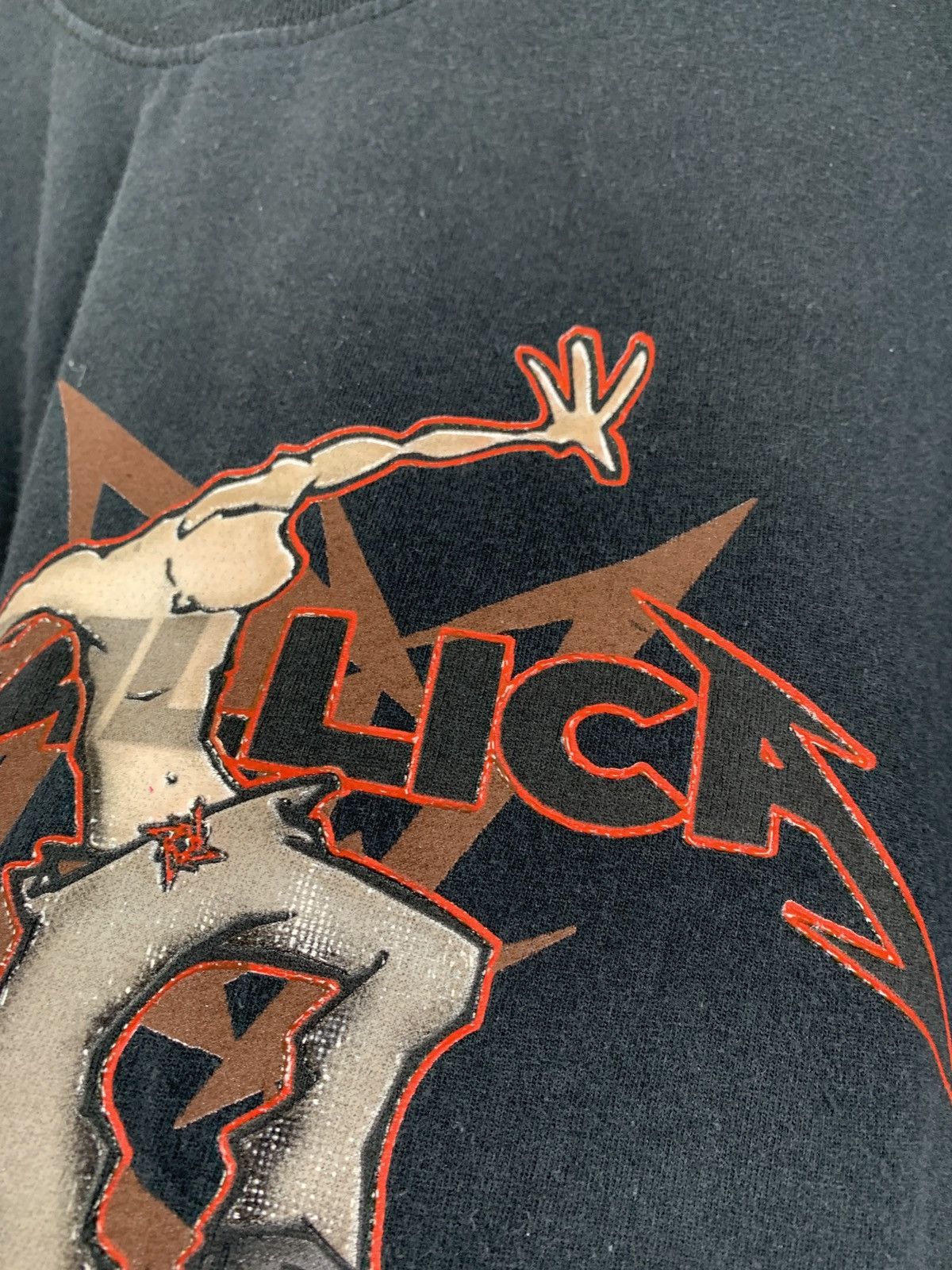 Band Tees Vintage 2002 Metallica Ninja Star Moshing T-Shirt Travis Size US M / EU 48-50 / 2 - 12 Thumbnail