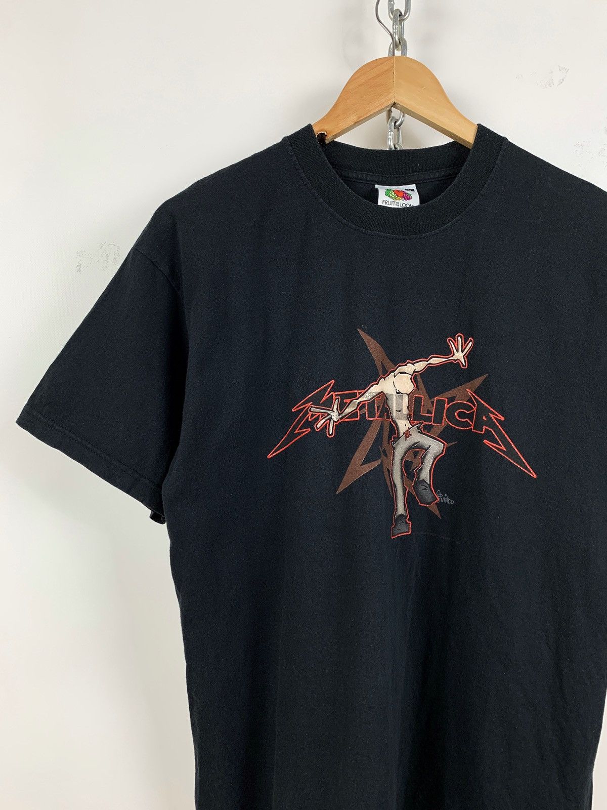 Band Tees Vintage 2002 Metallica Ninja Star Moshing T-Shirt Travis Size US M / EU 48-50 / 2 - 4 Thumbnail